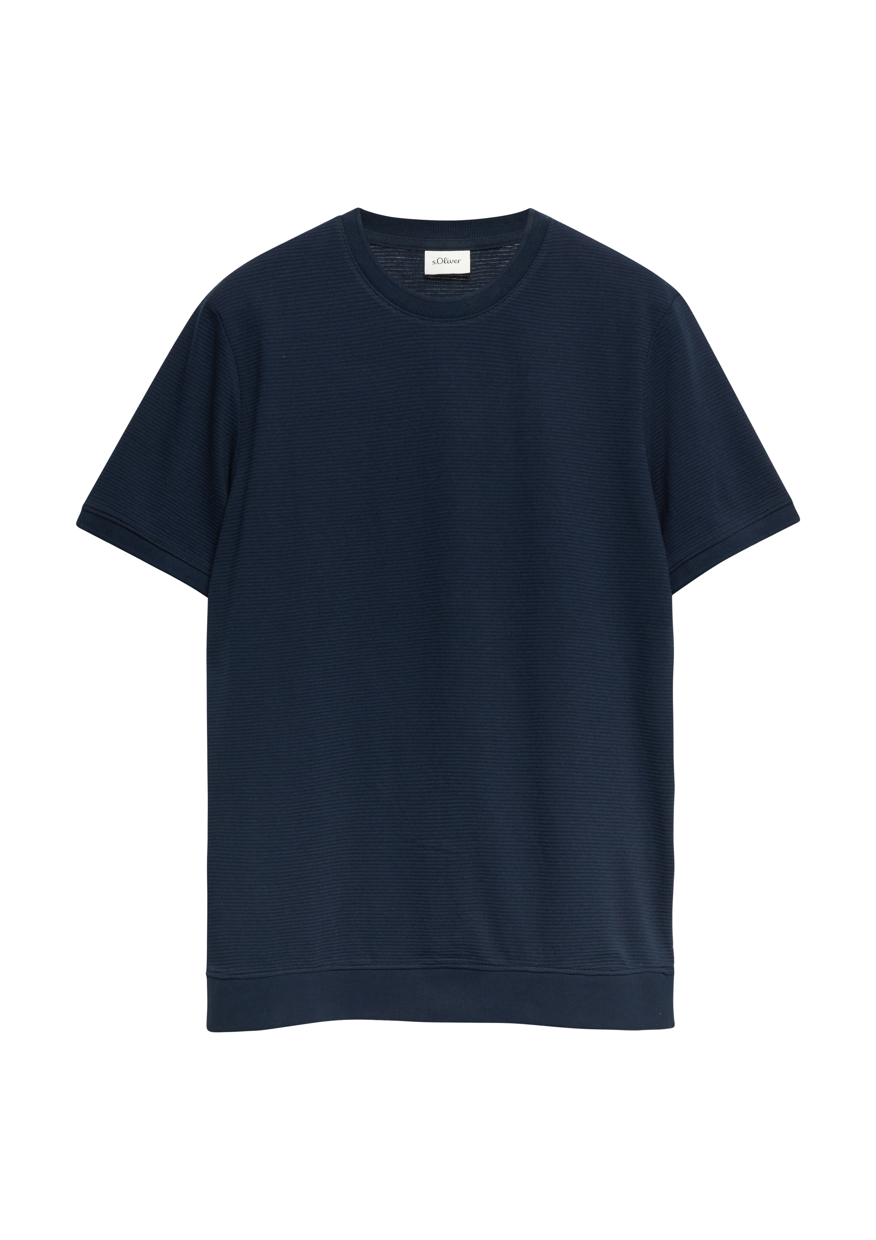 Gestructureerd T-shirt met manchetten
