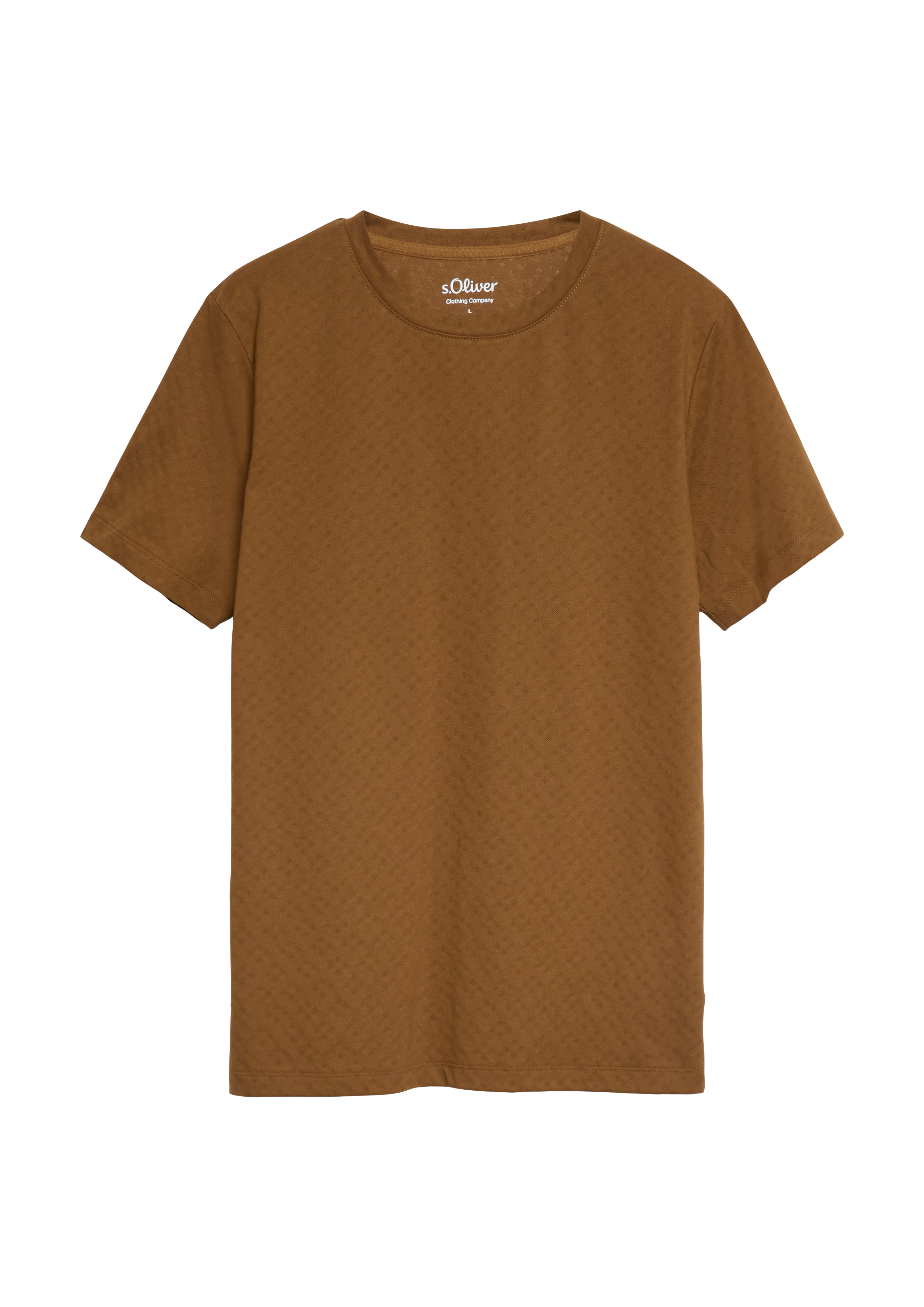 T-shirt met jacquardstructuur