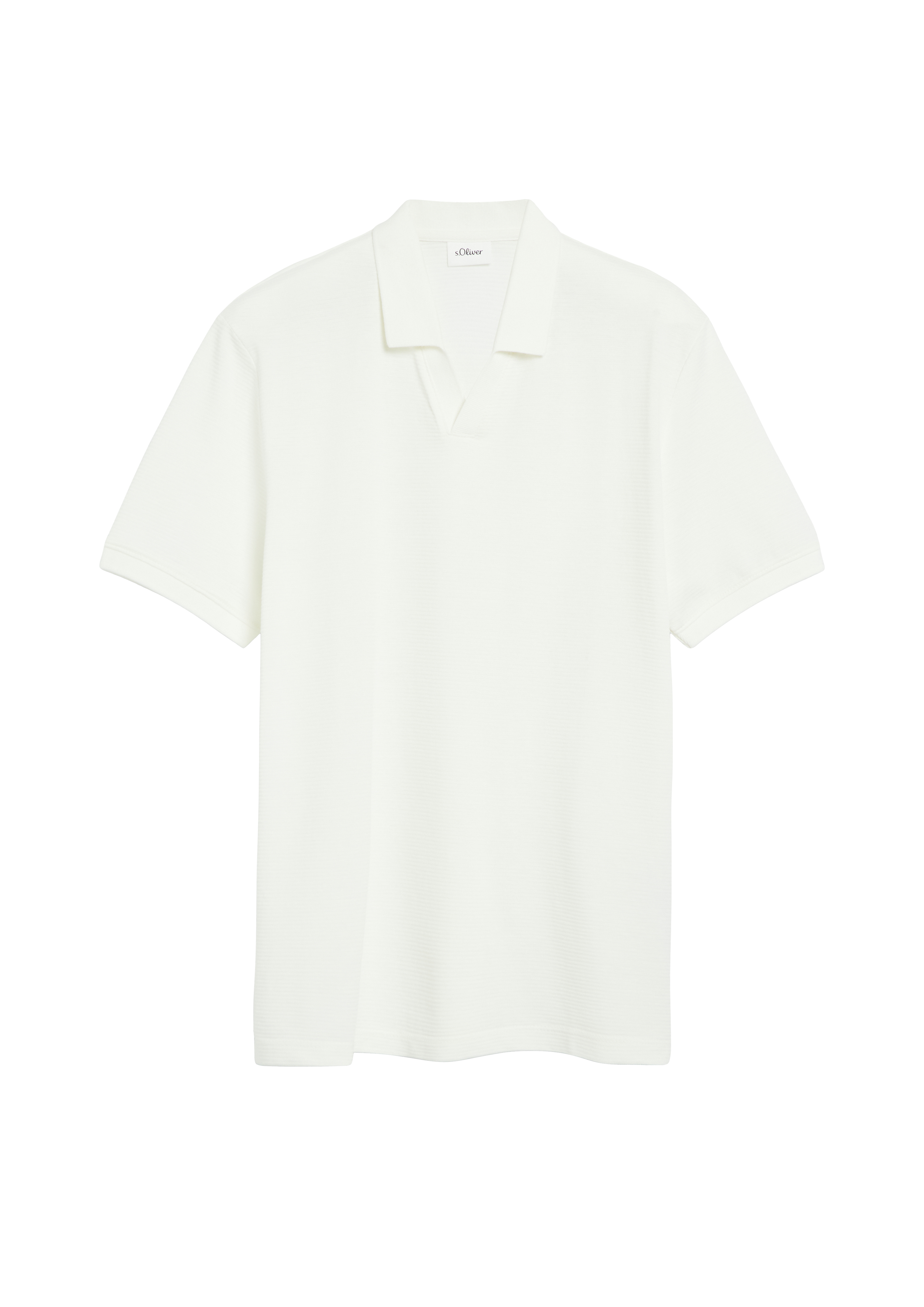 Poloshirt met gestructureerde strepen