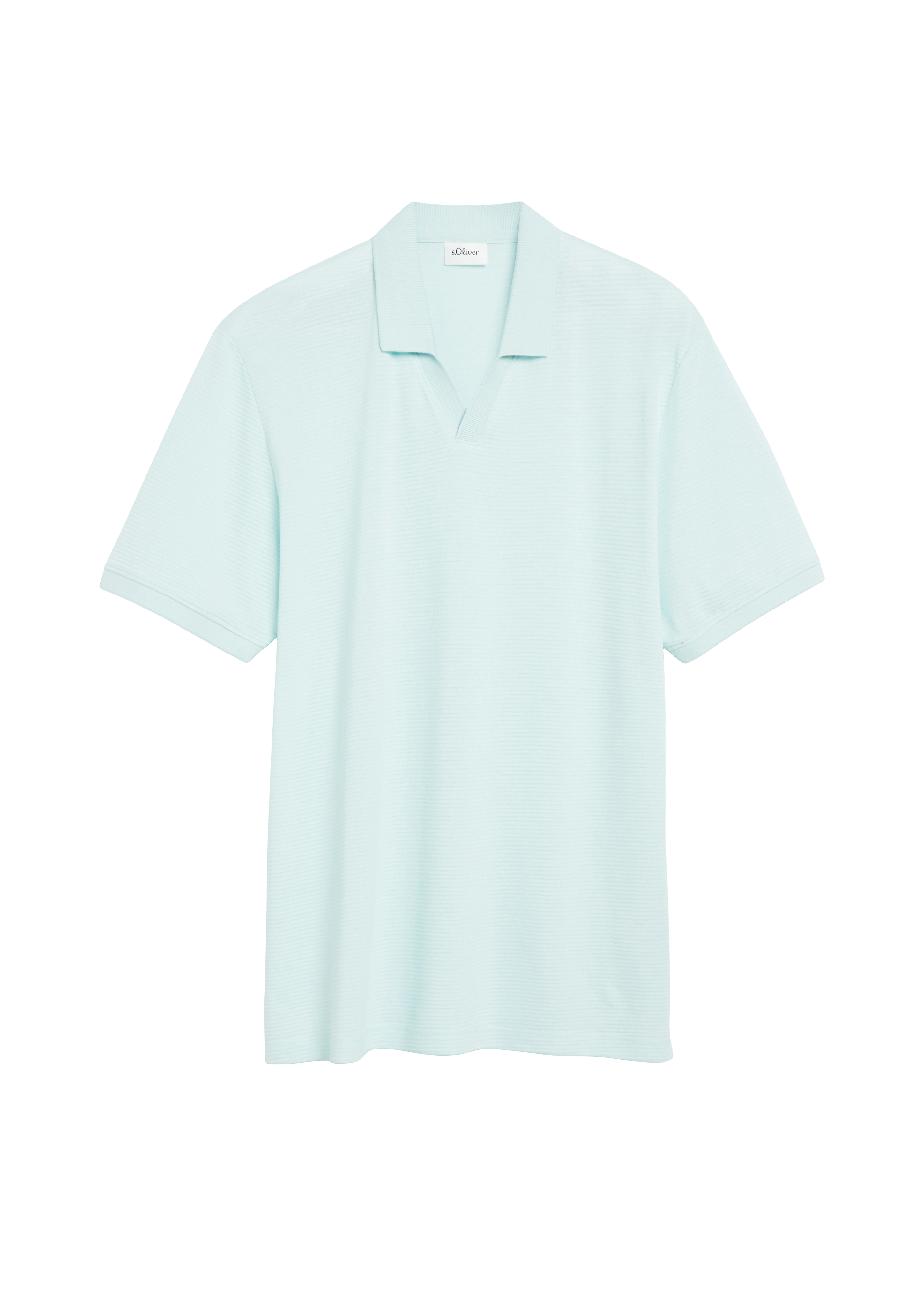 Poloshirt met gestructureerde strepen