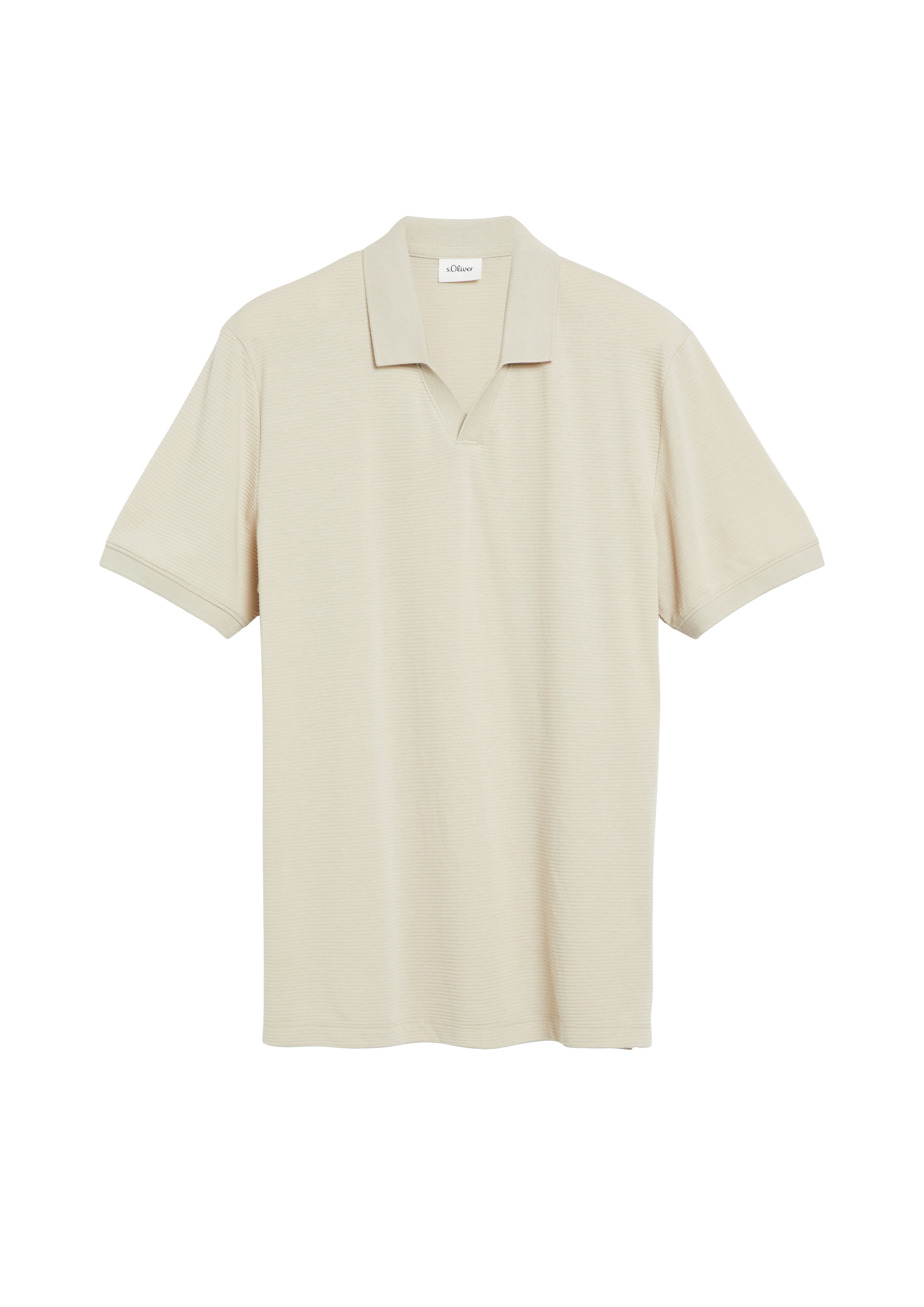 Poloshirt met gestructureerde strepen