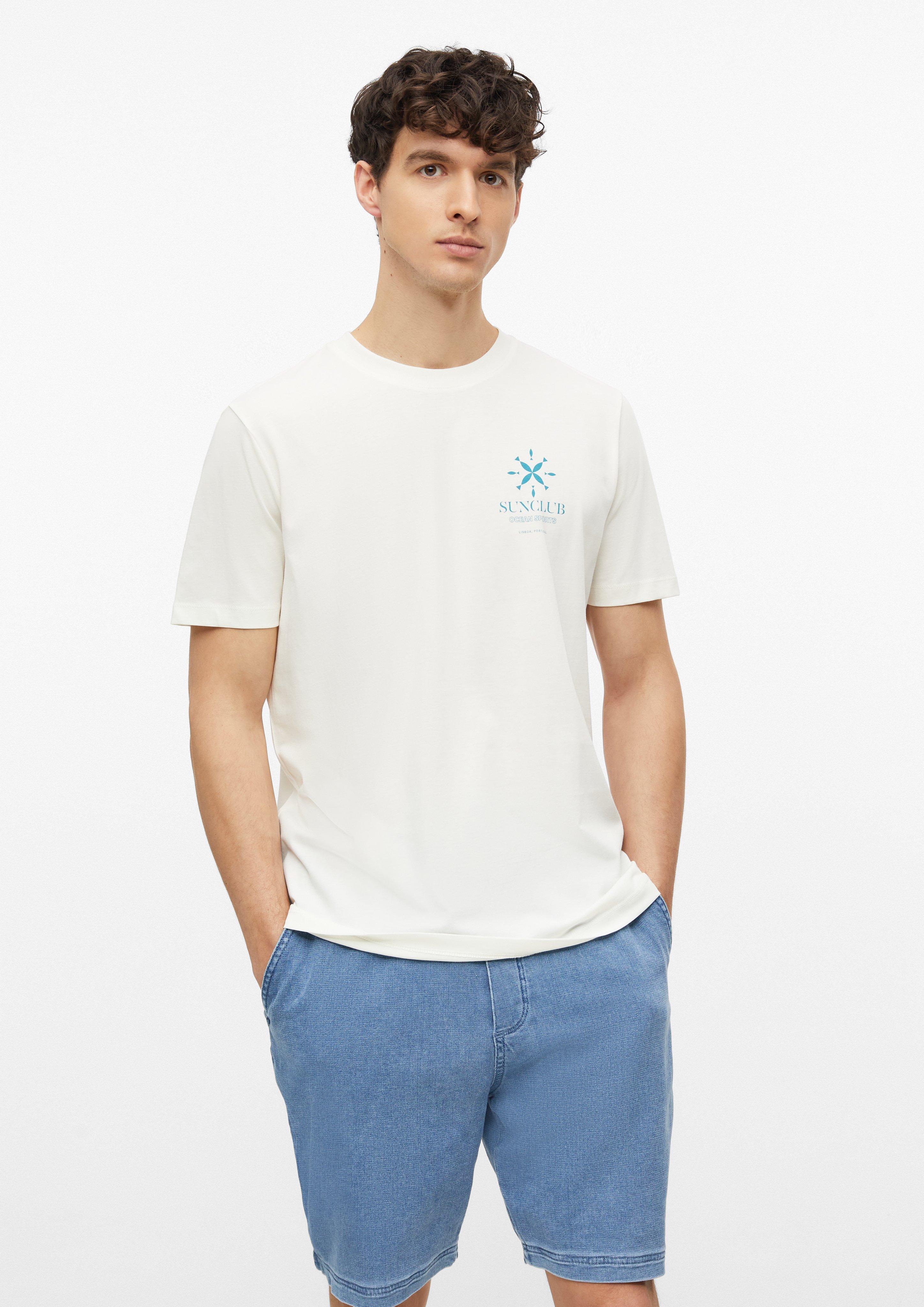 Herren Weiches Baumwoll-T-Shirt mit Frontprint in  von s.Oliver