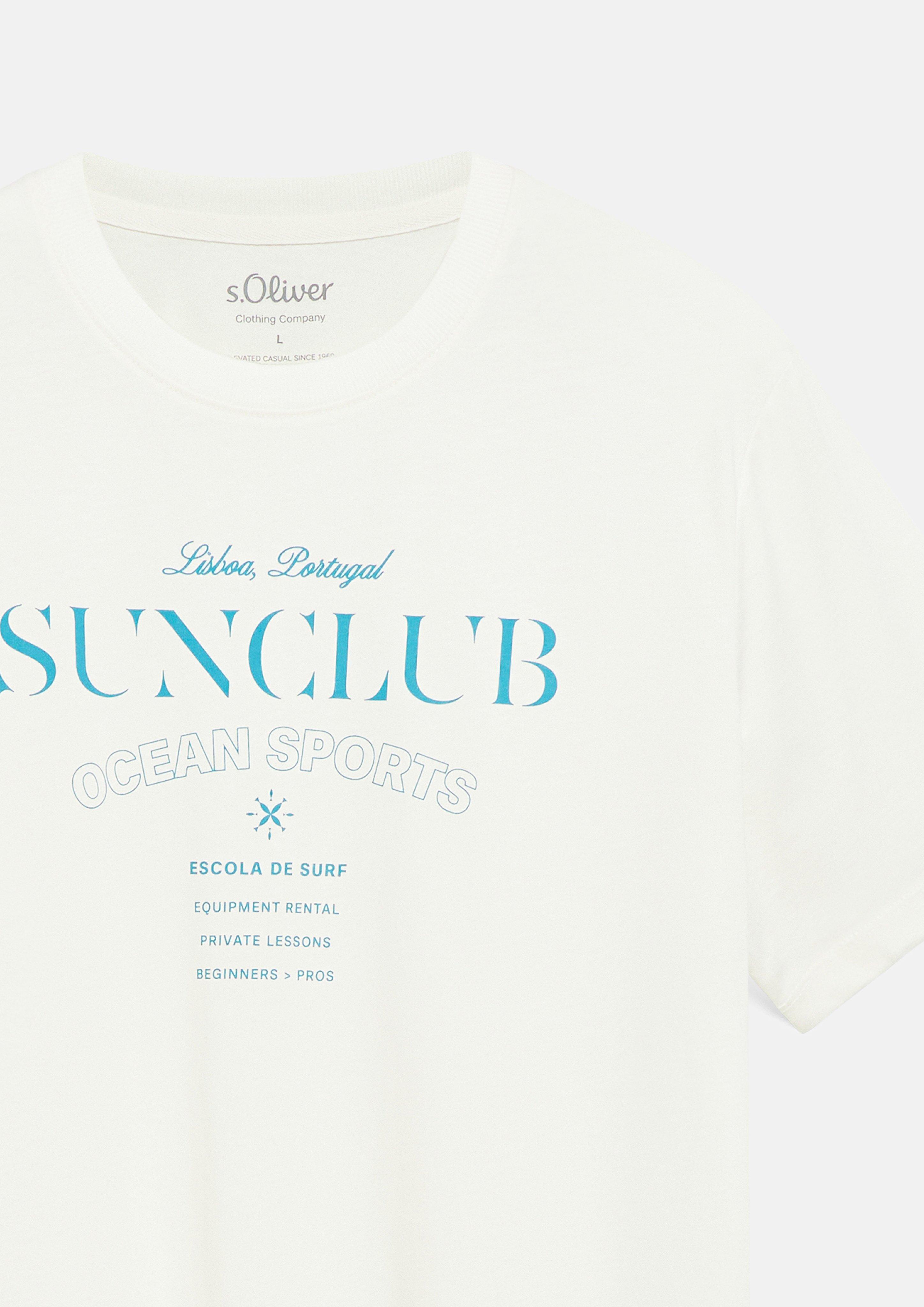 Heren T-Shirt in crème van s.Oliver