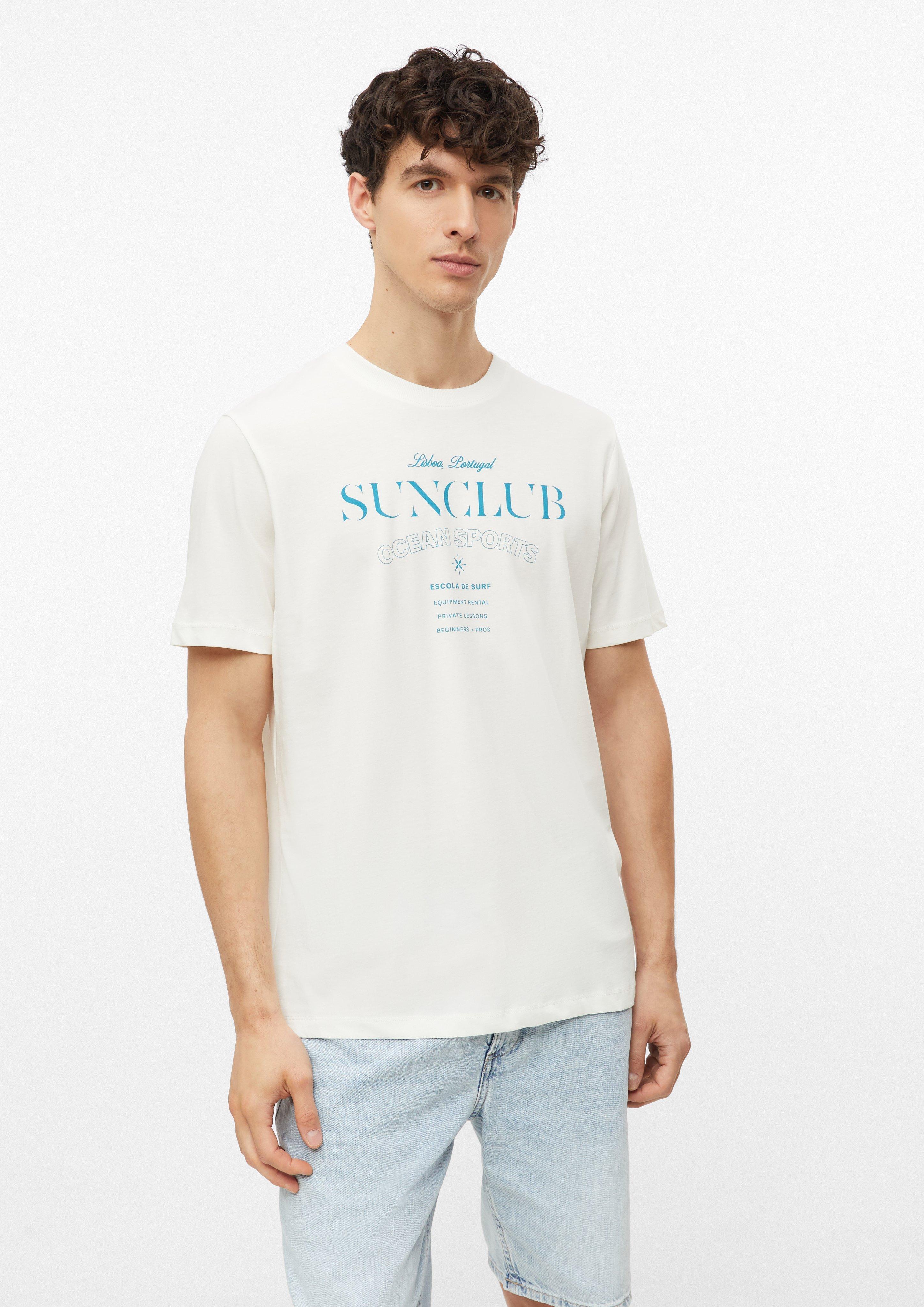 Hommes T-shirt en coton doux avec imprimé sur le devant en  de s.Oliver