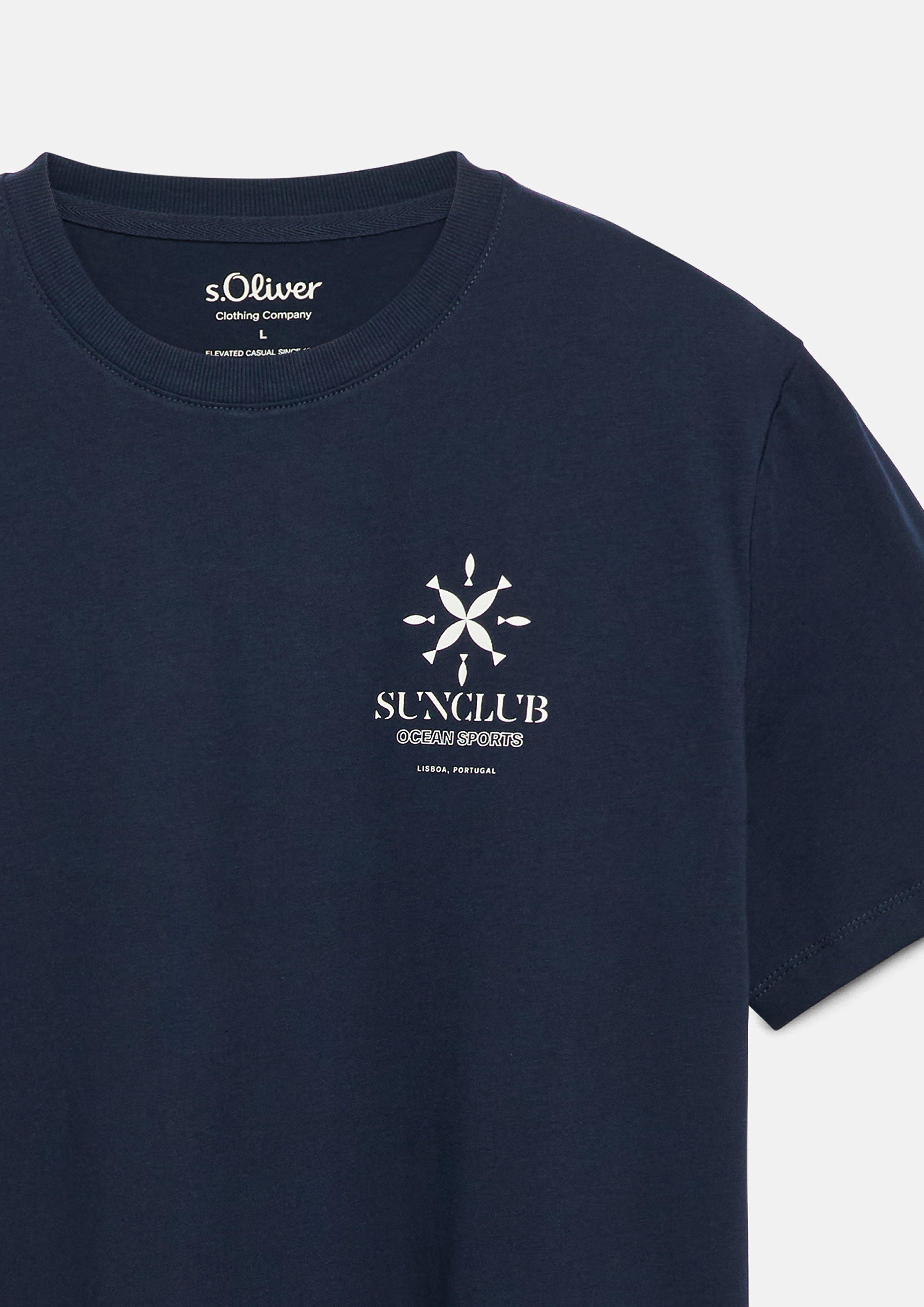 Herren T-Shirt in blau von s.Oliver