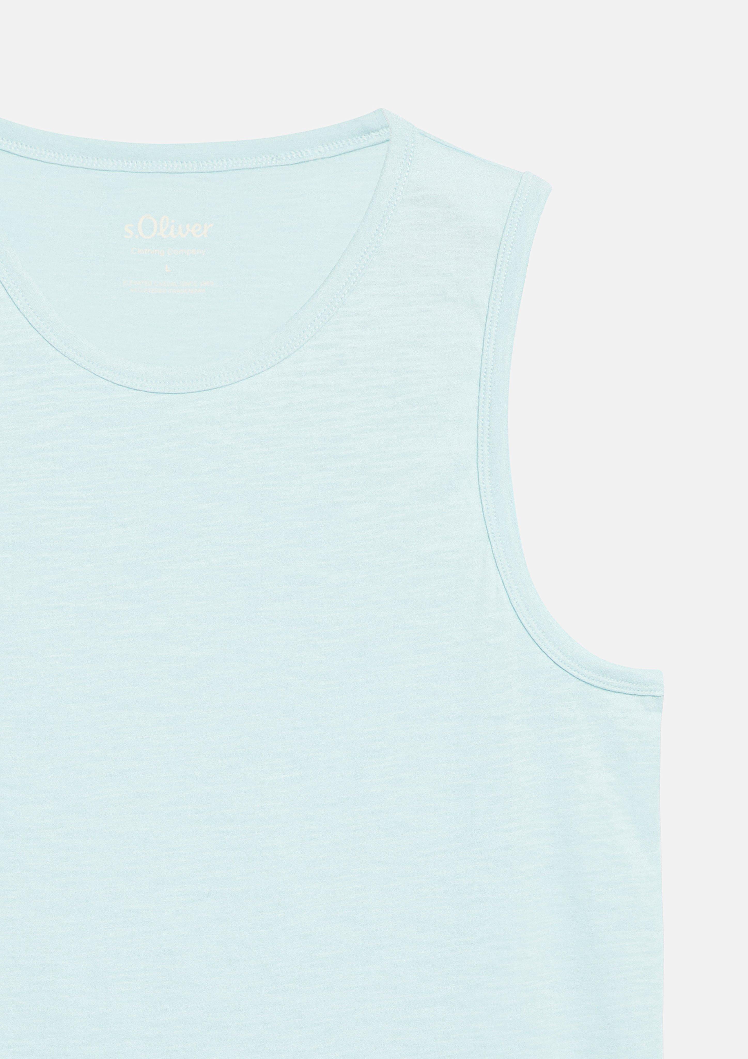Heren T-shirt in turkooizen van s.Oliver