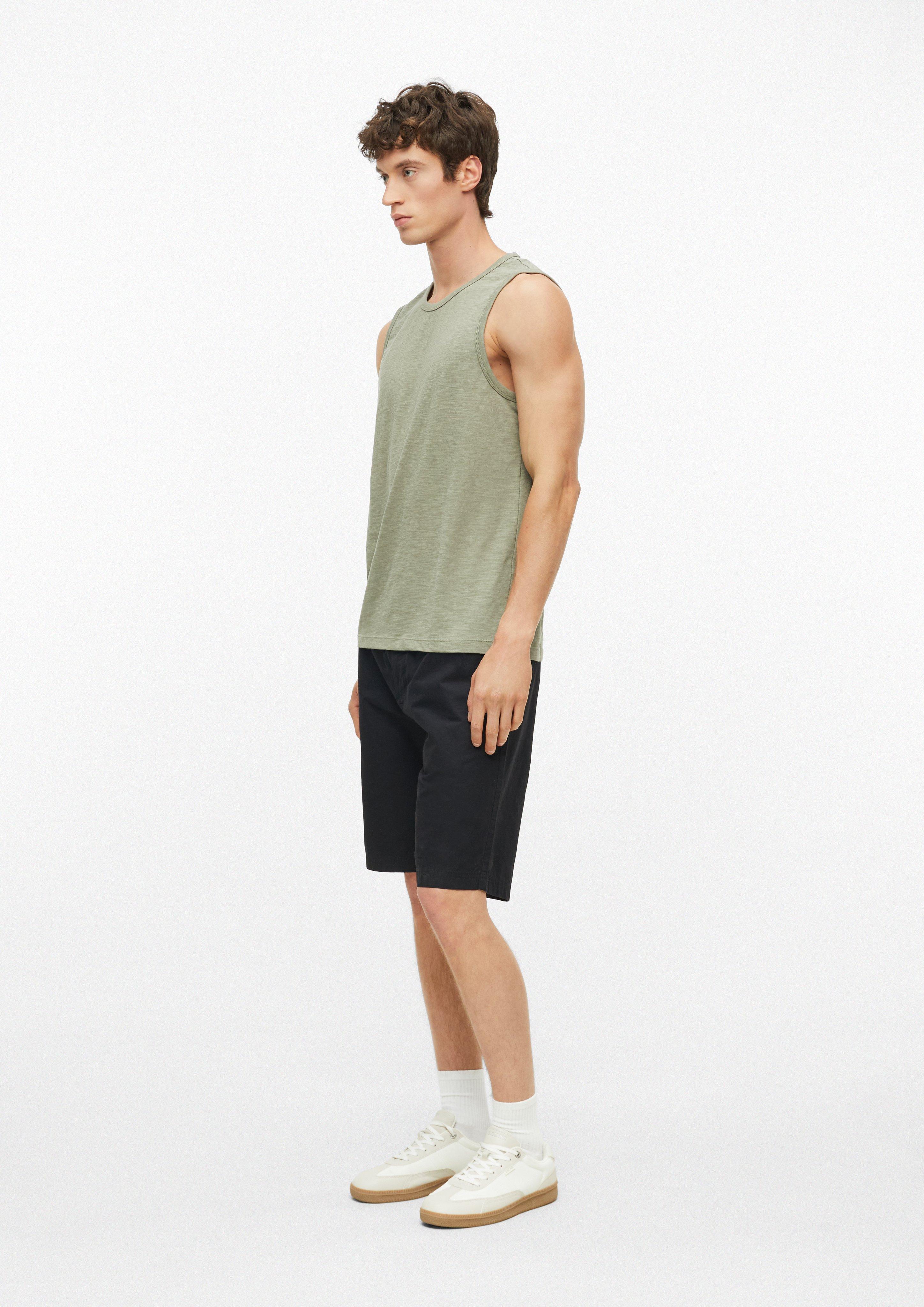 Heren T-shirt in olijfgroen van s.Oliver