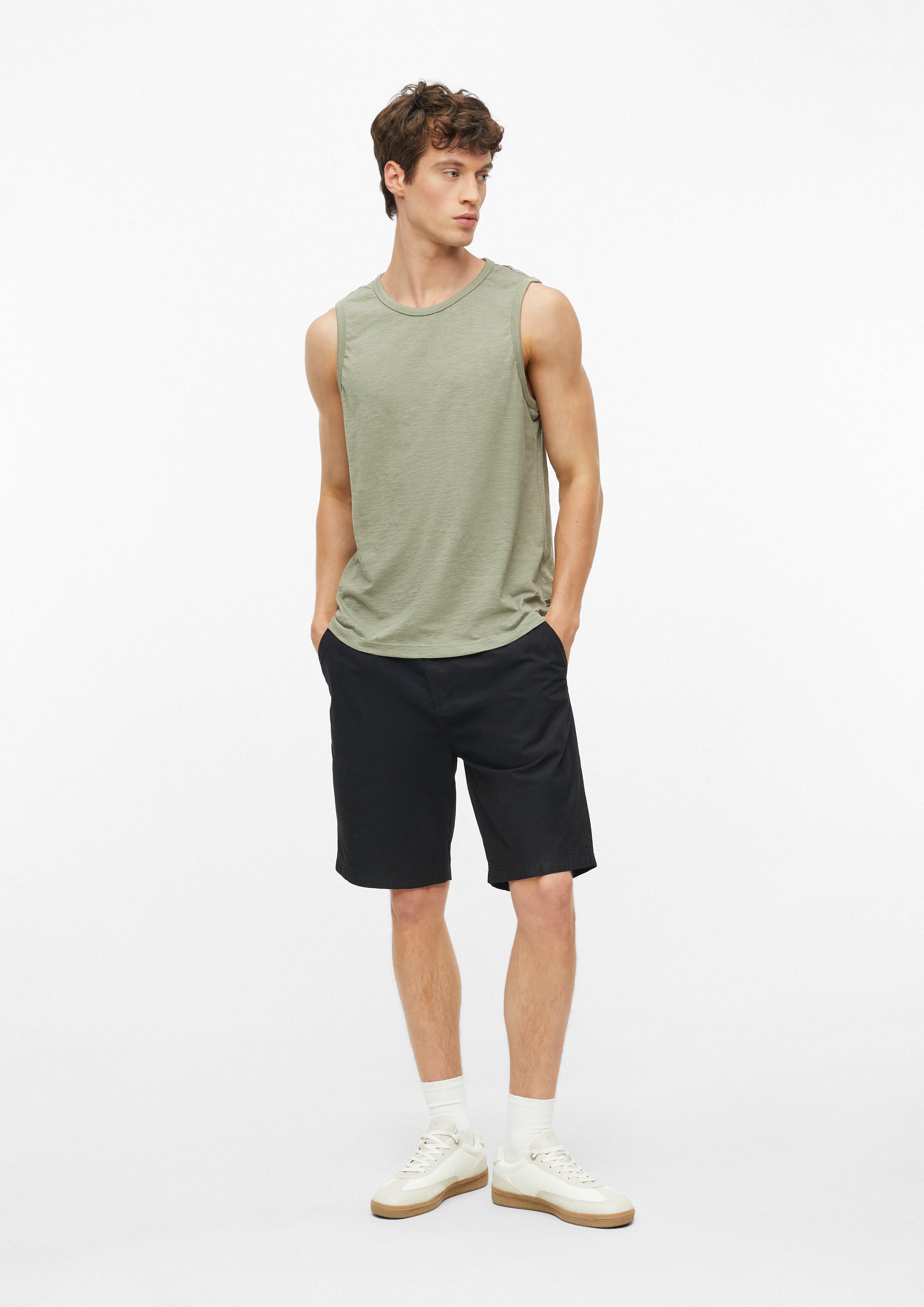 Heren T-shirt in olijfgroen van s.Oliver
