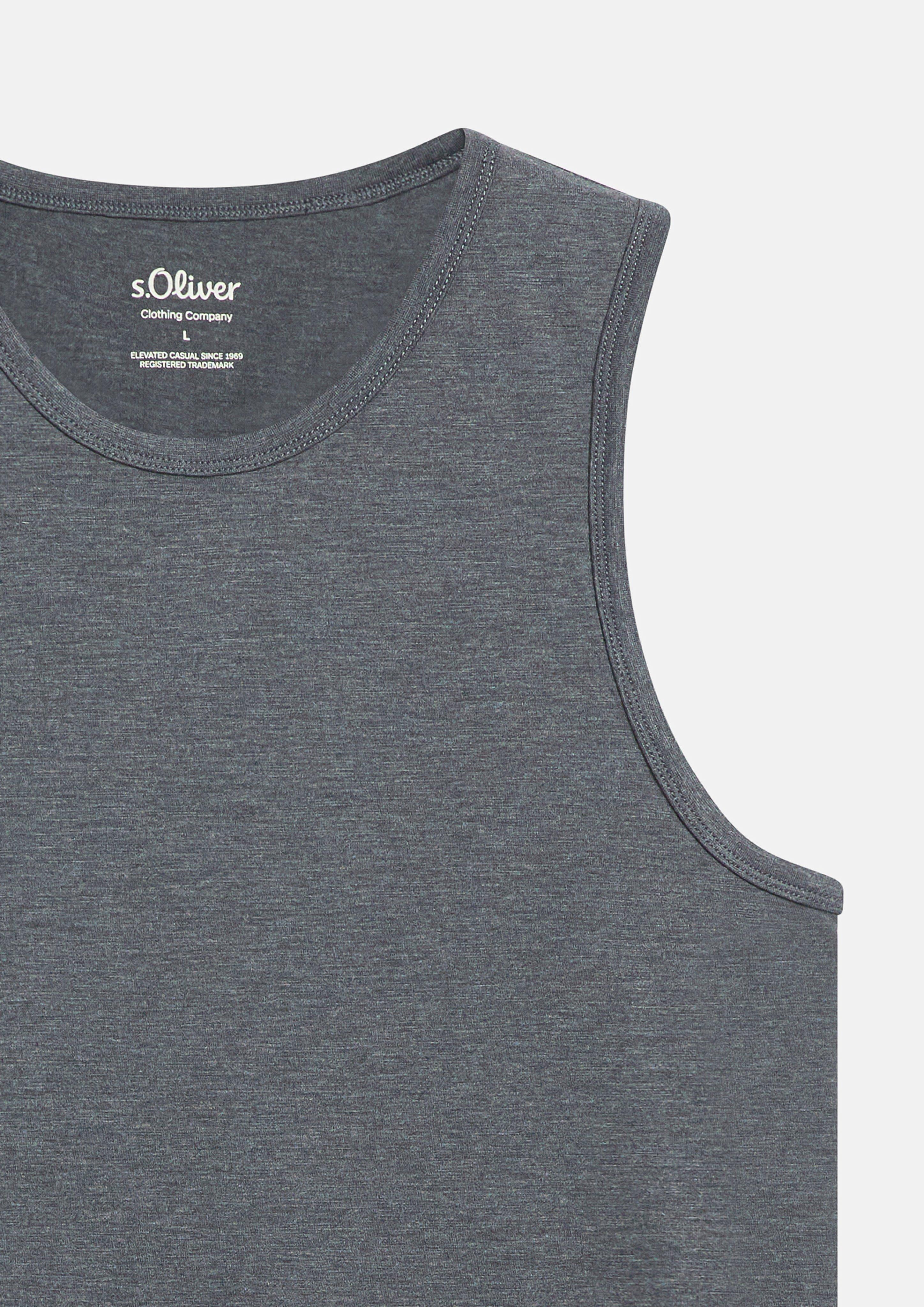 Heren T-shirt in grijs van s.Oliver