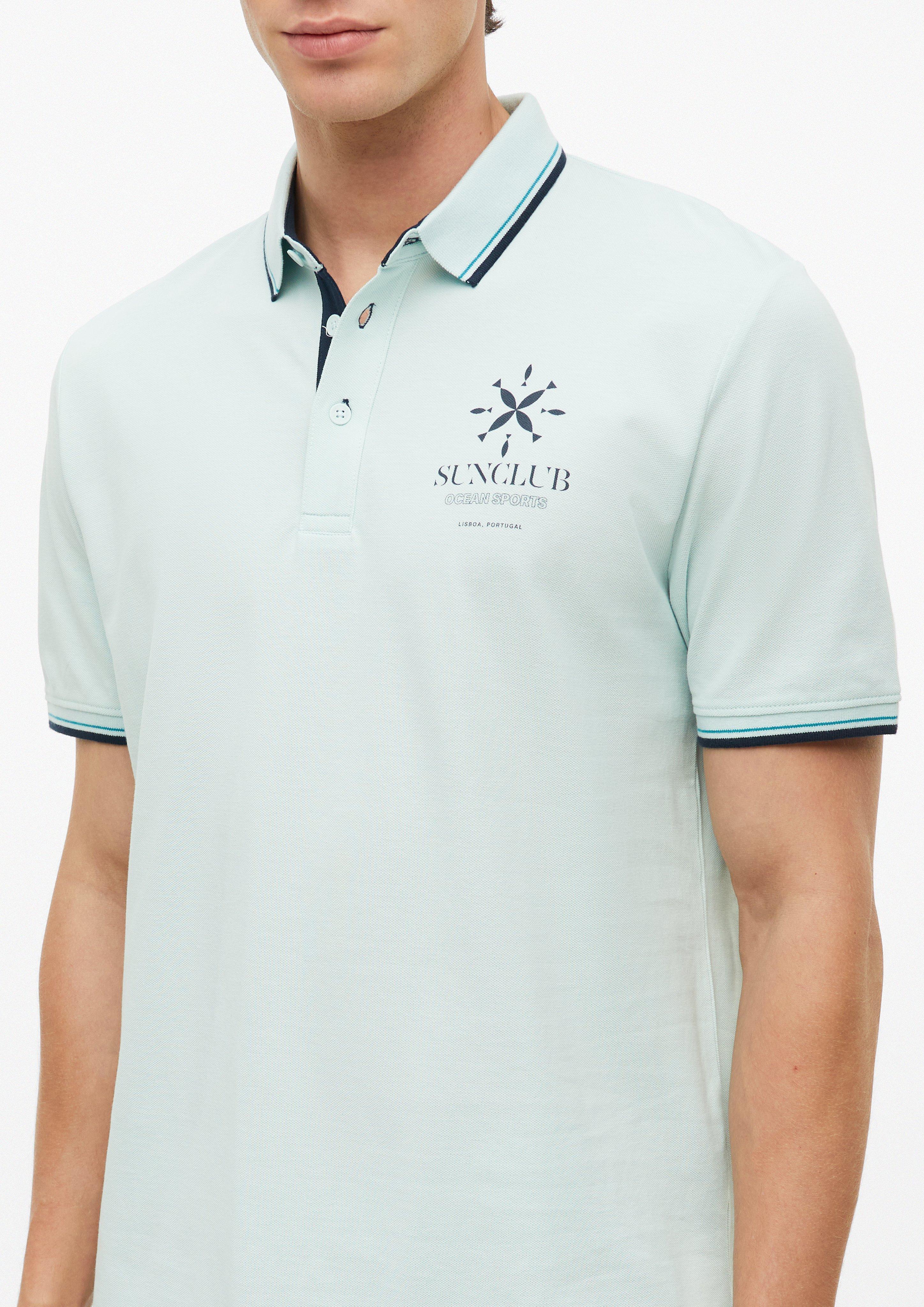 Heren Poloshirt in turkooizen van s.Oliver