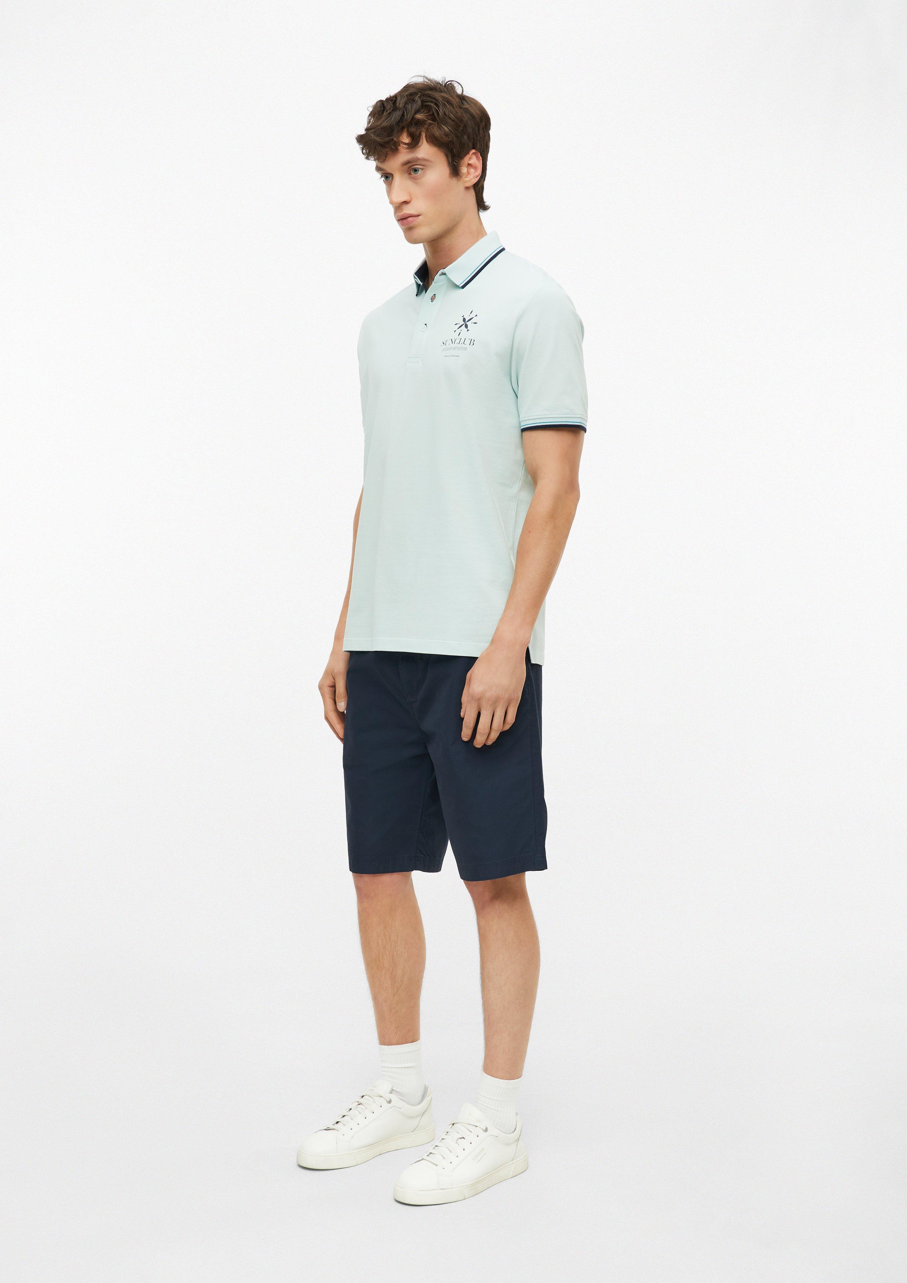 Heren Poloshirt in turkooizen van s.Oliver