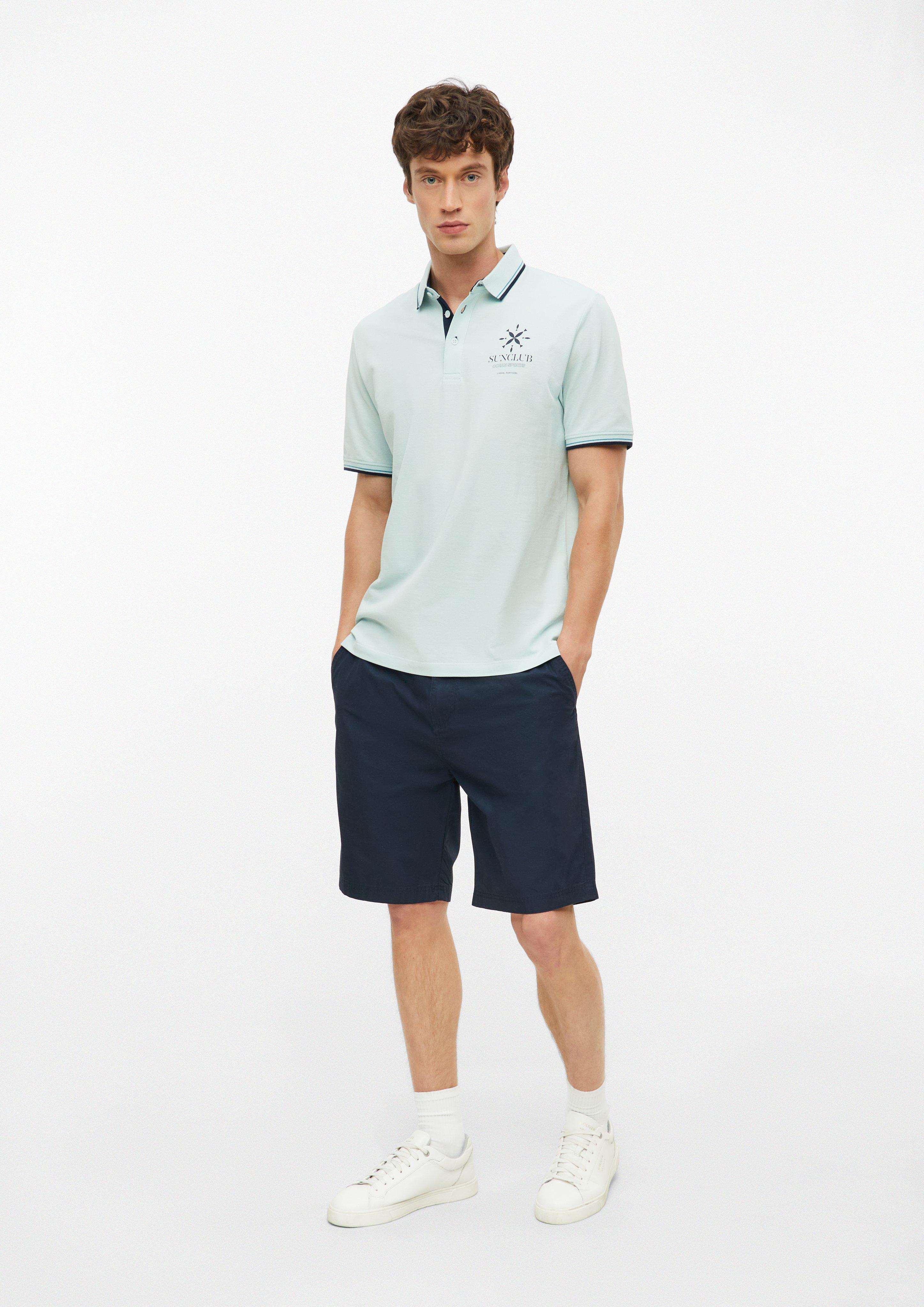 Heren Poloshirt in turkooizen van s.Oliver