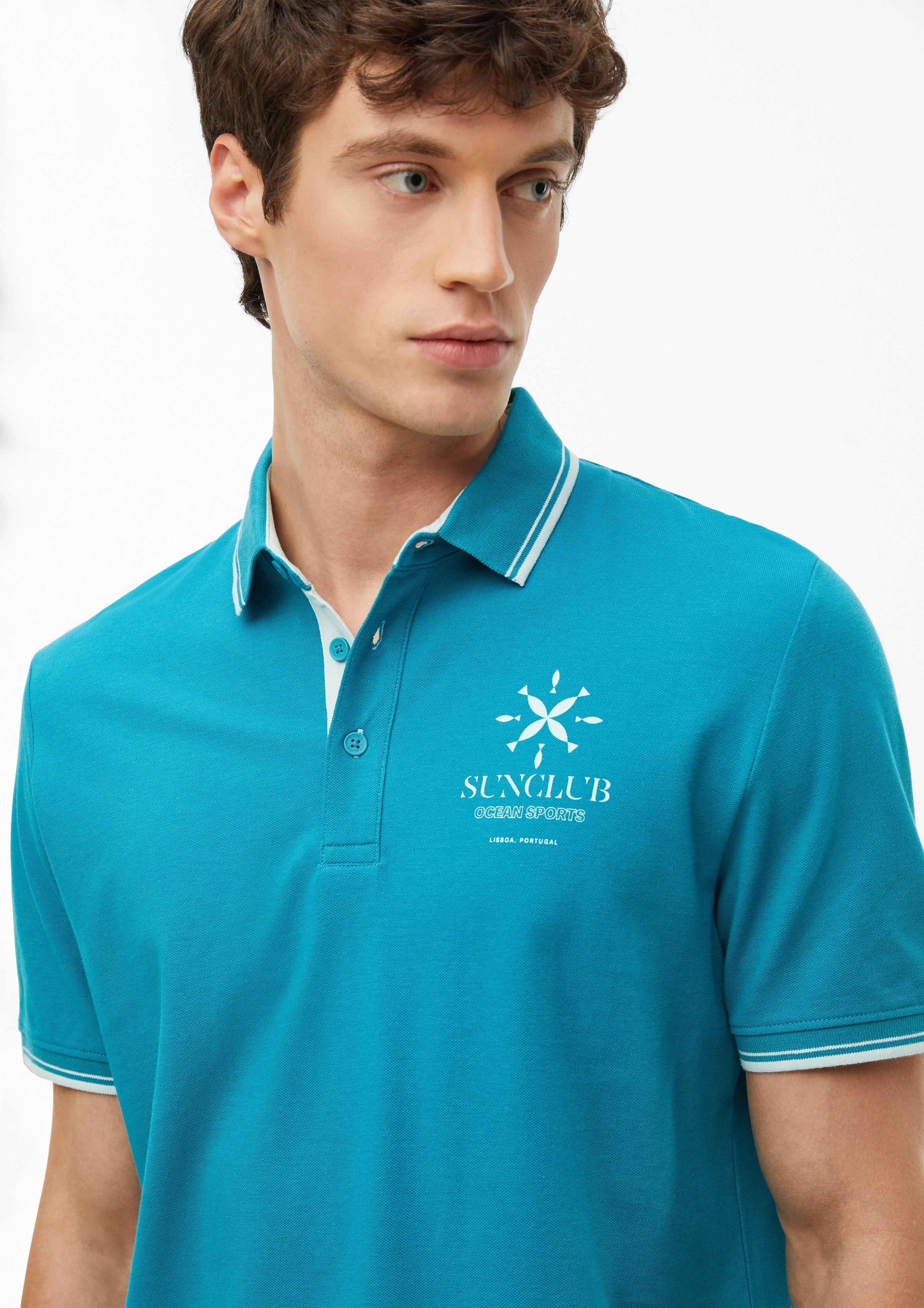 Hommes Polo en turquoise de s.Oliver