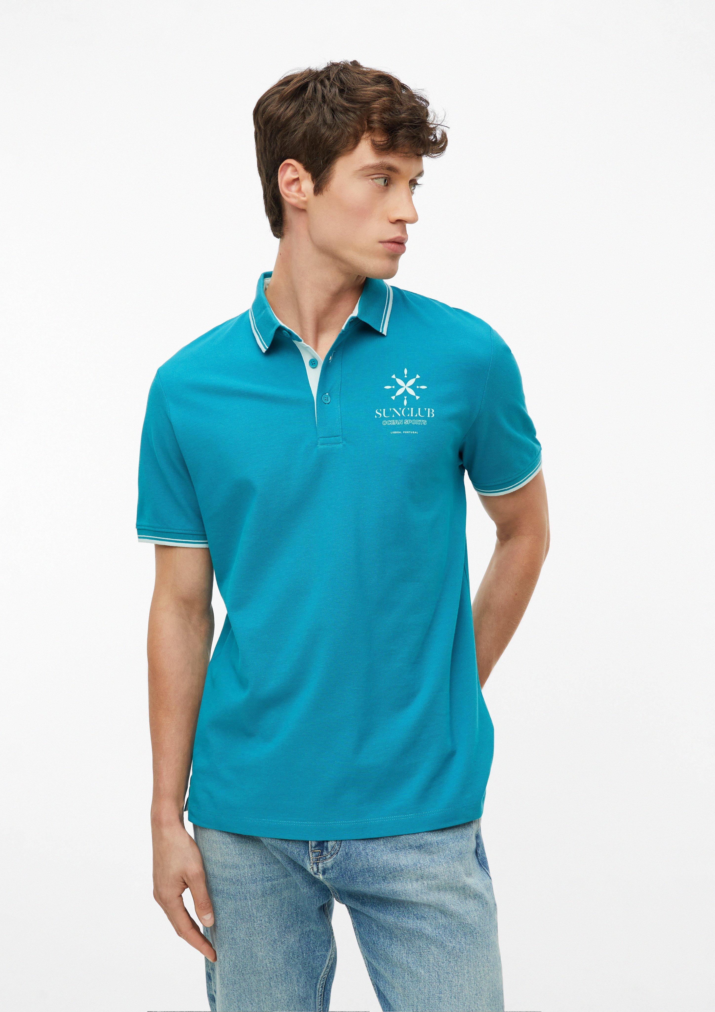 Hommes Polo en turquoise de s.Oliver