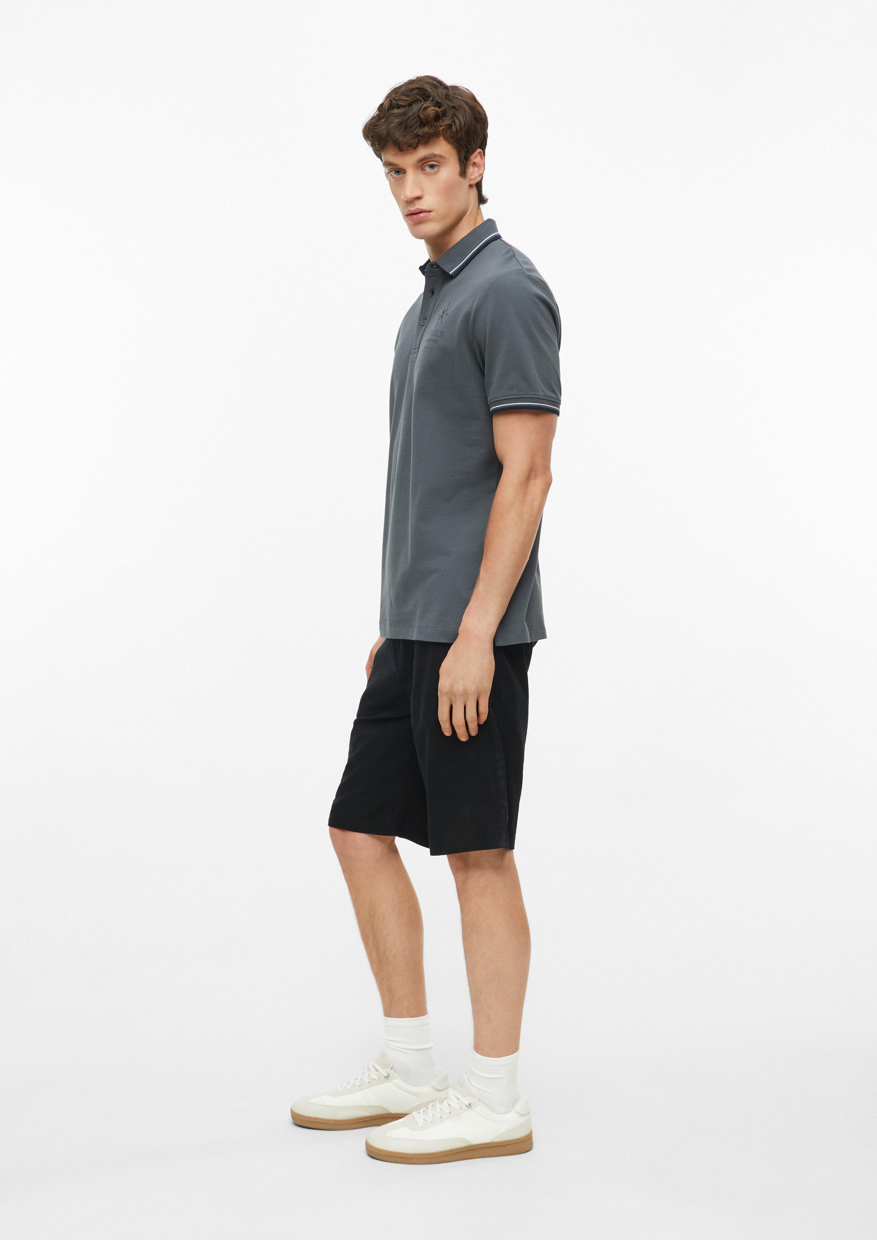 Heren Poloshirt in grijs van s.Oliver
