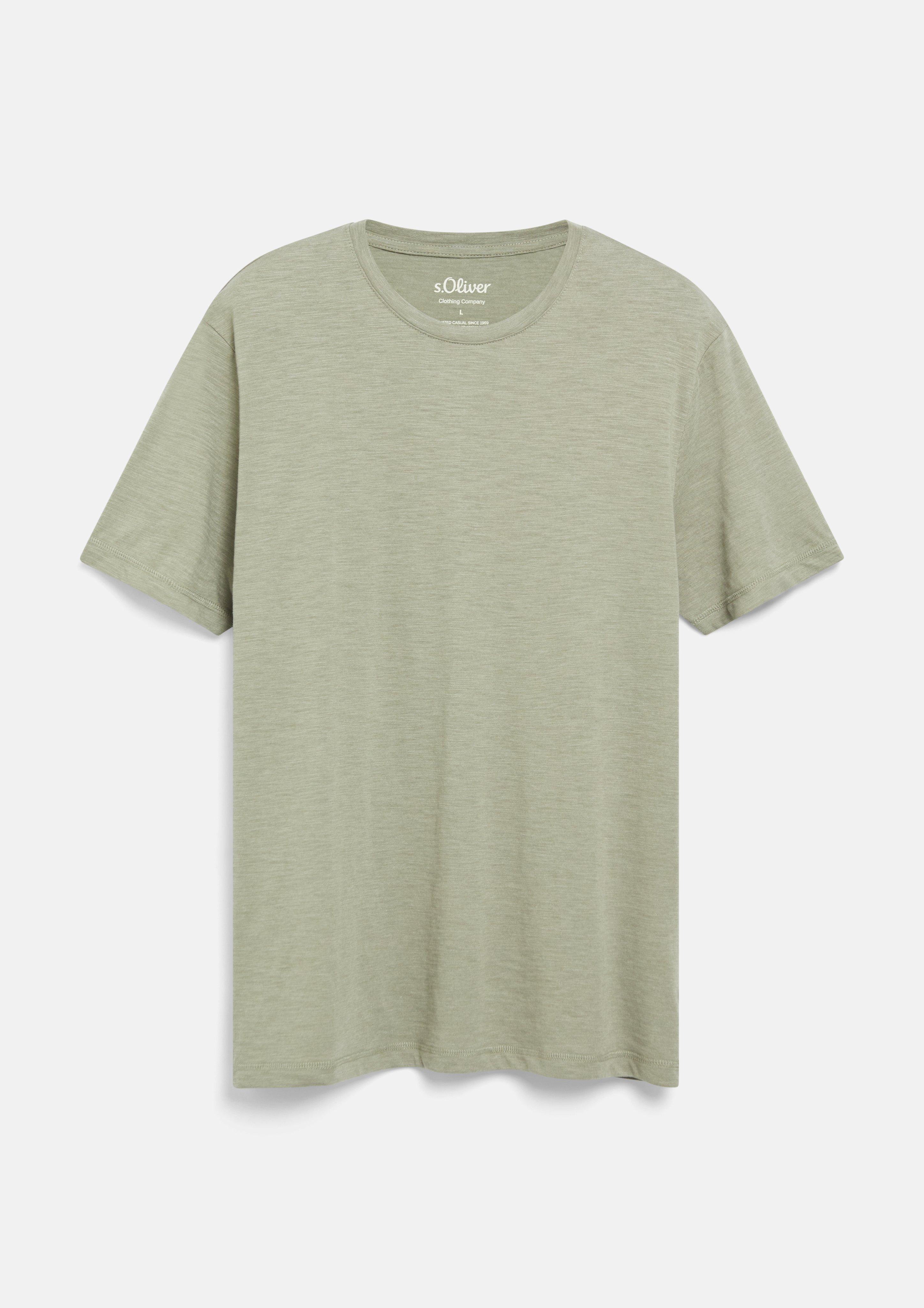 Herren Meliertes T-Shirt aus weichem Baumwollmix in  von s.Oliver
