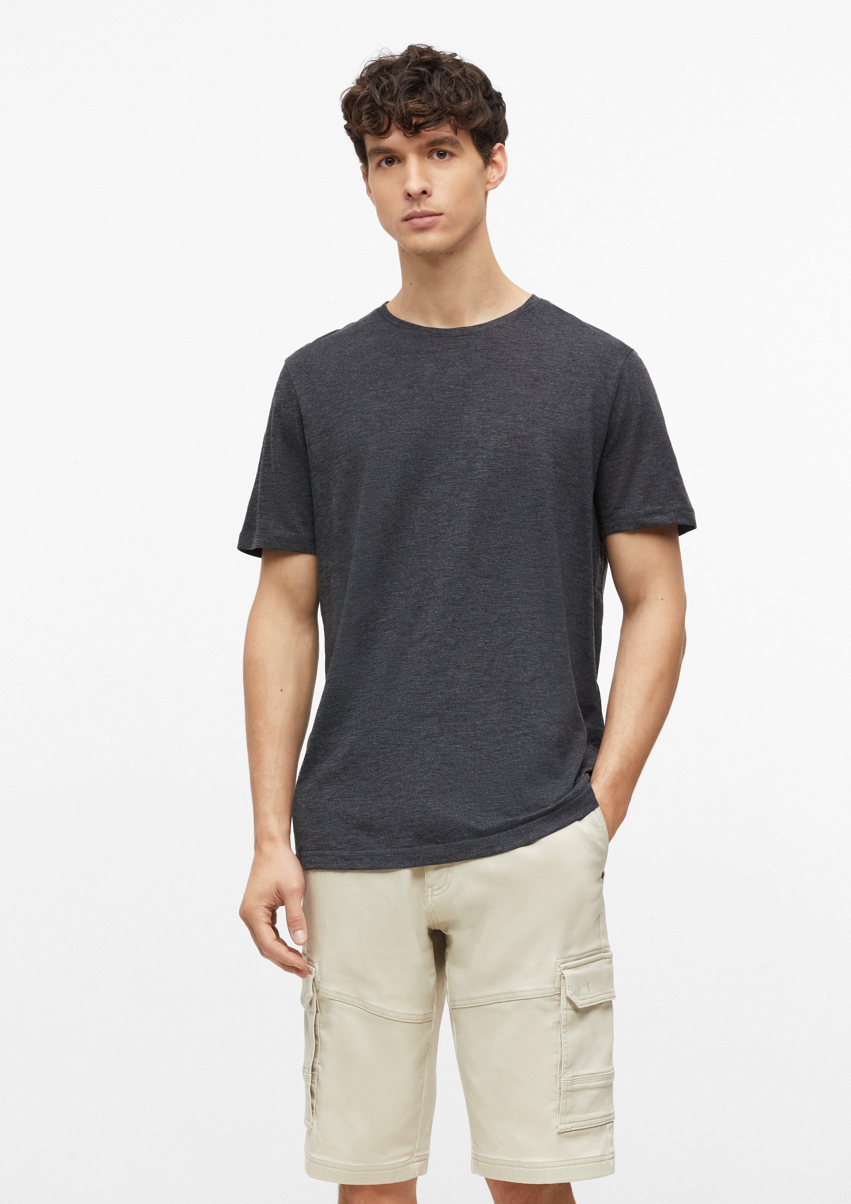 Hommes T-shirt chiné en doux mélange de coton en  de s.Oliver