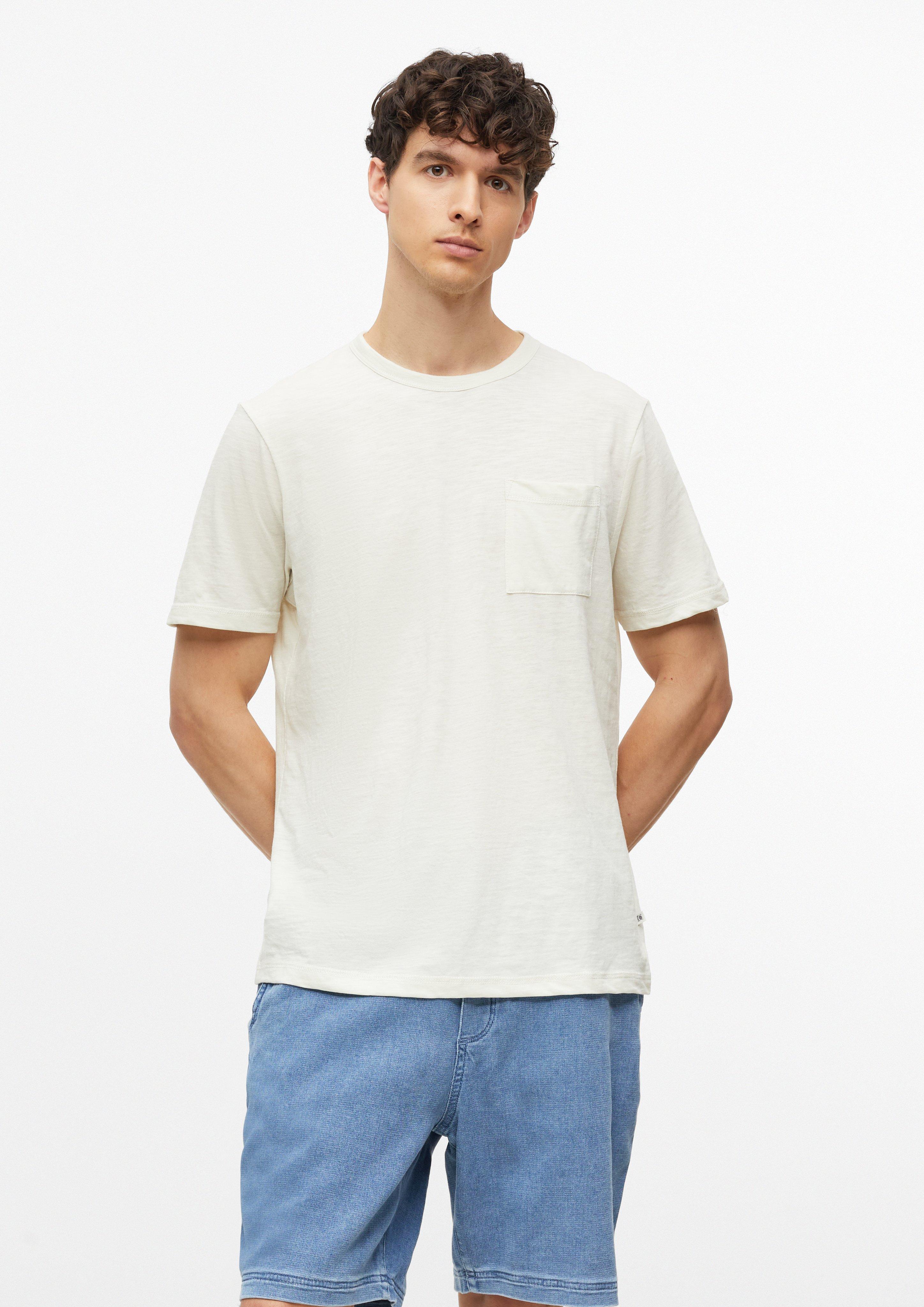 Mezczyzni Melanżowy T-shirt z mieszanki bawełny z kieszenią na piersi w kolorze  od s.Oliver