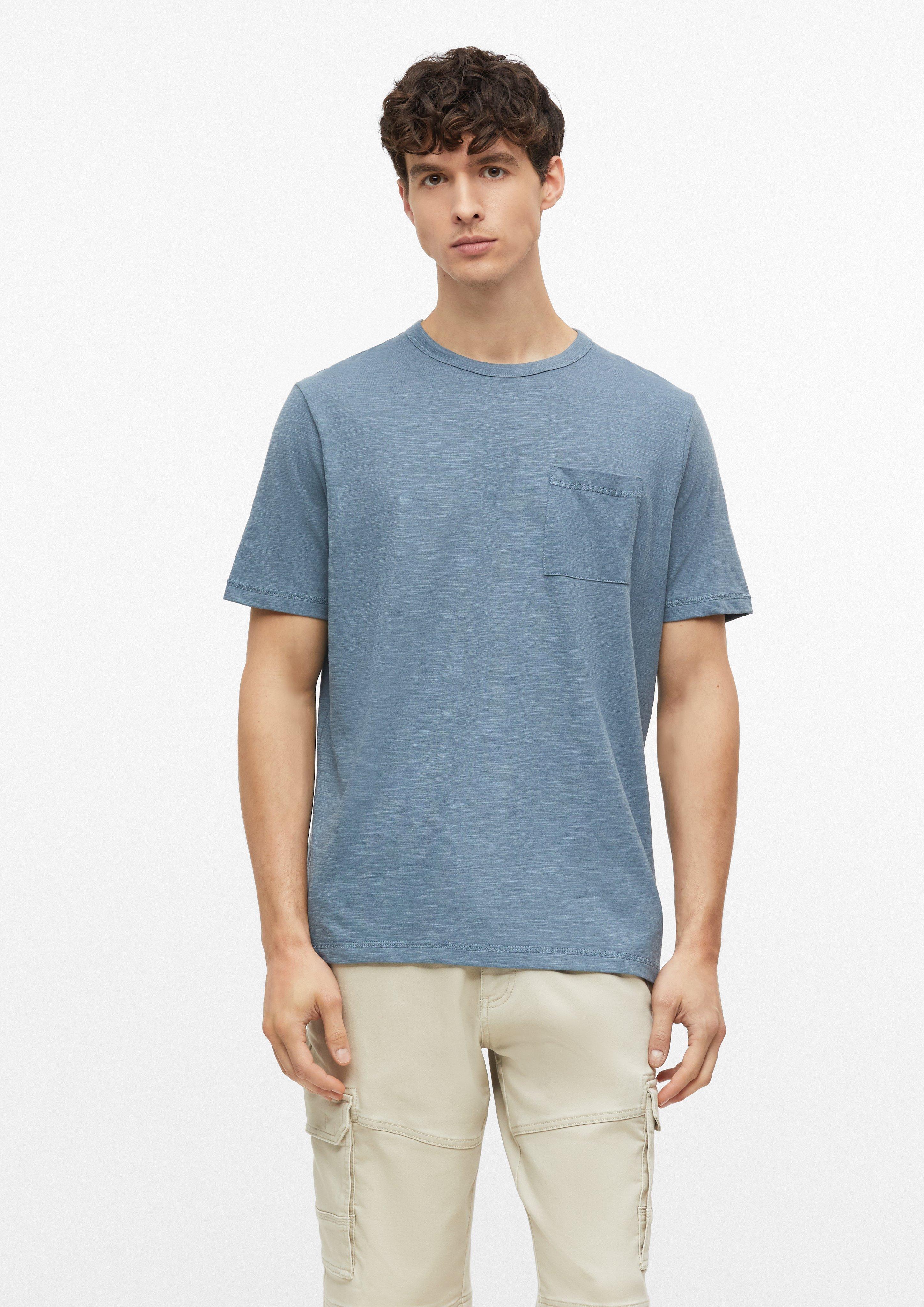 Herren Meliertes T-Shirt aus Baumwollmix mit Brusttasche in  von s.Oliver