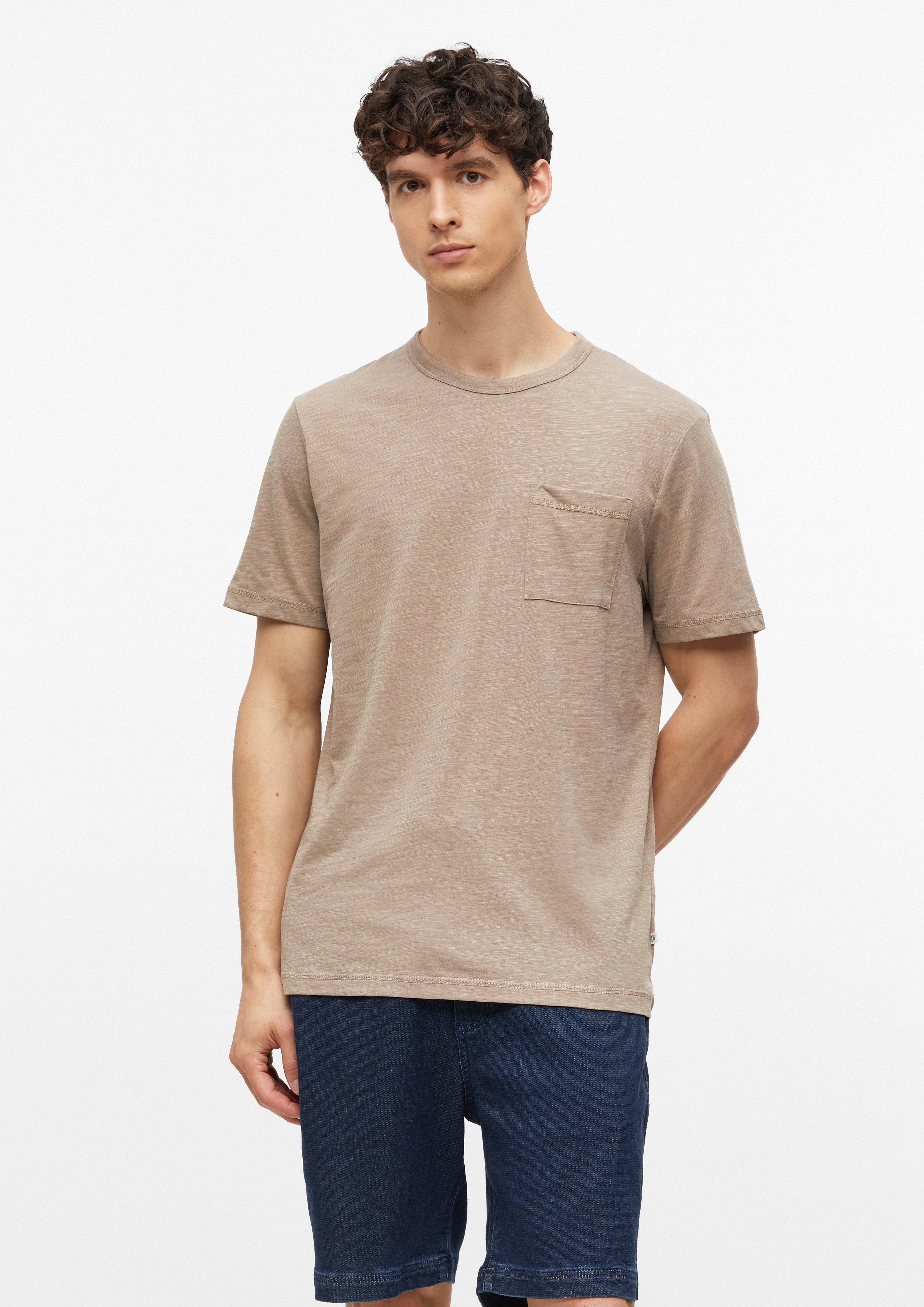 Hommes T-shirt chiné en coton mélangé avec poche poitrine en  de s.Oliver