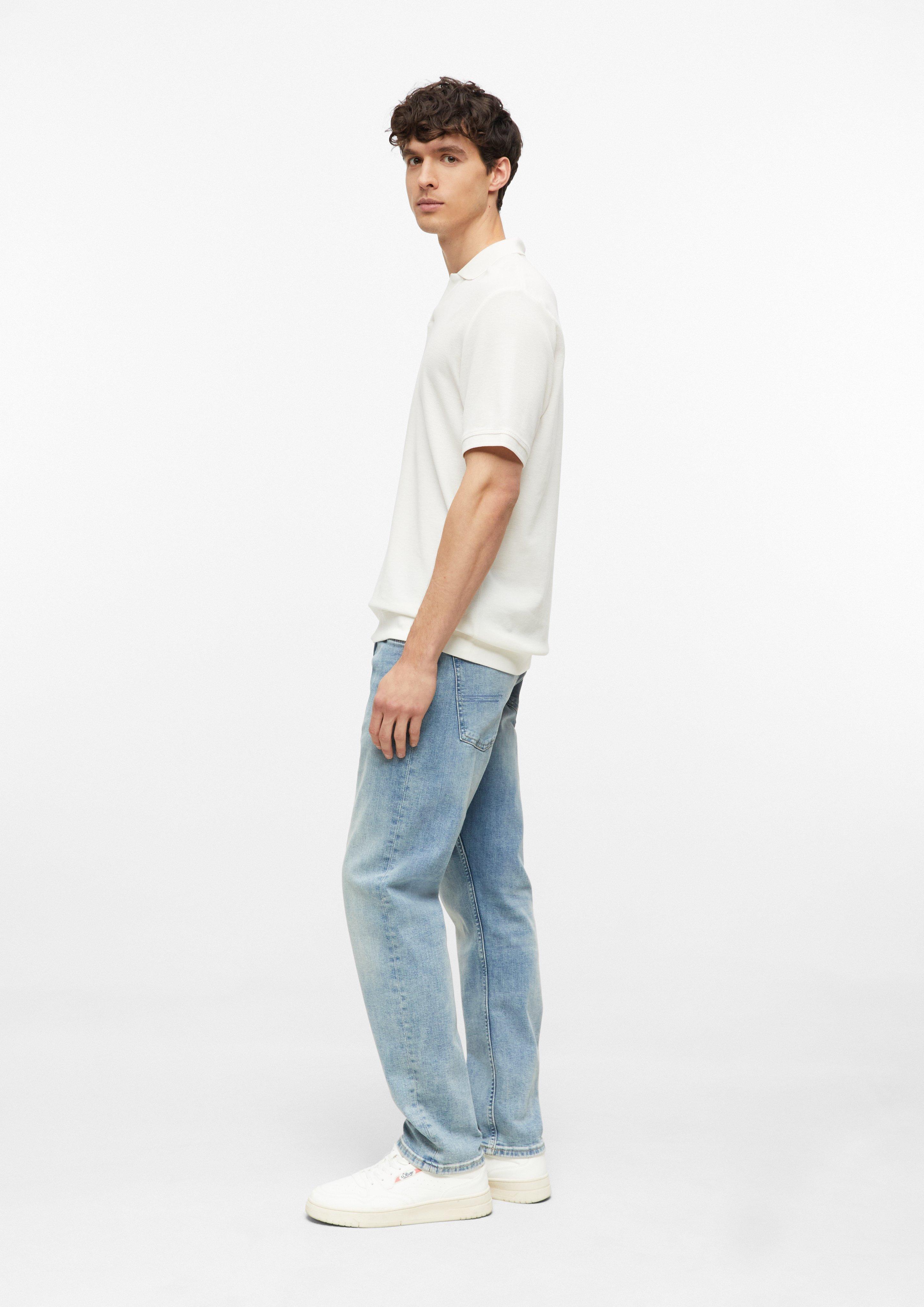 Heren Poloshirt in wit van s.Oliver