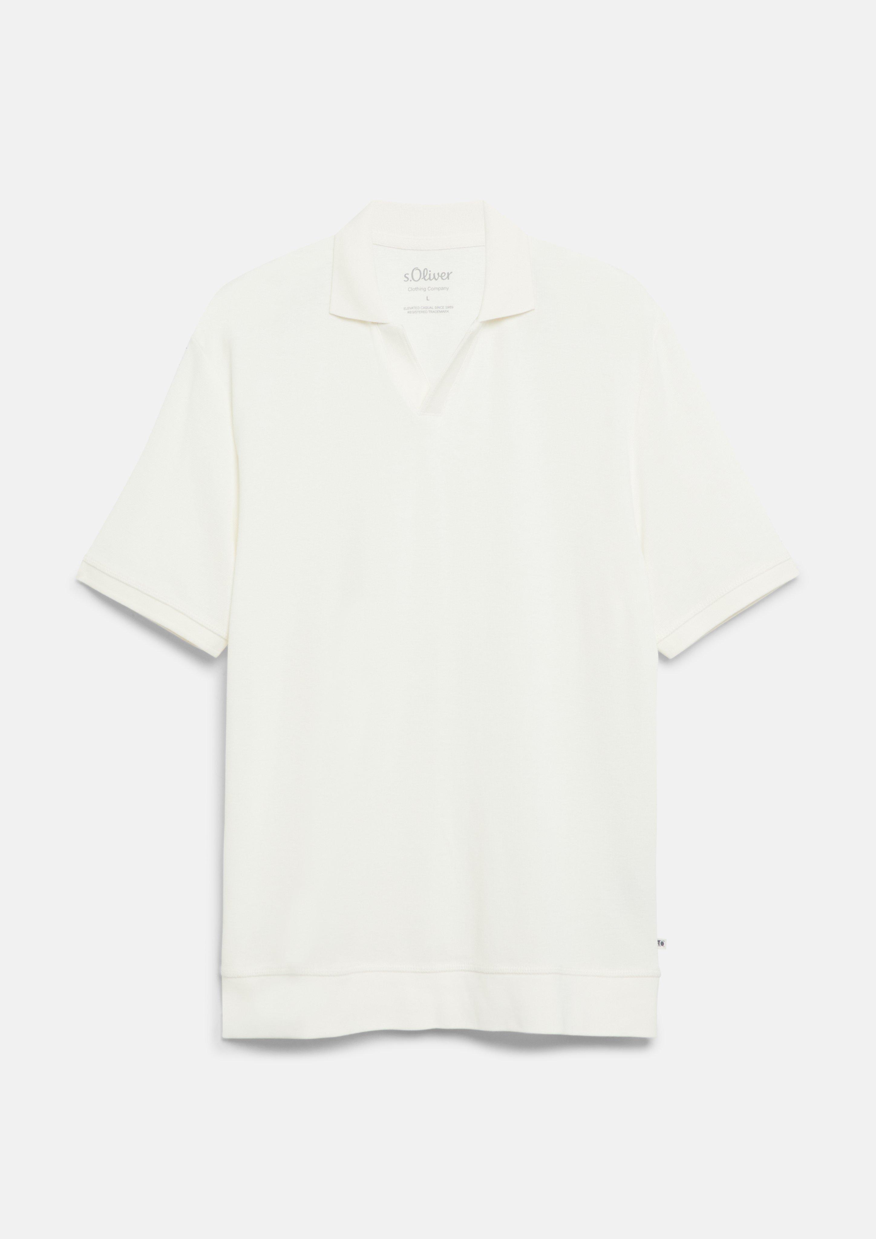 Herren Strukturiertes Poloshirt mit Bündchen in  von s.Oliver