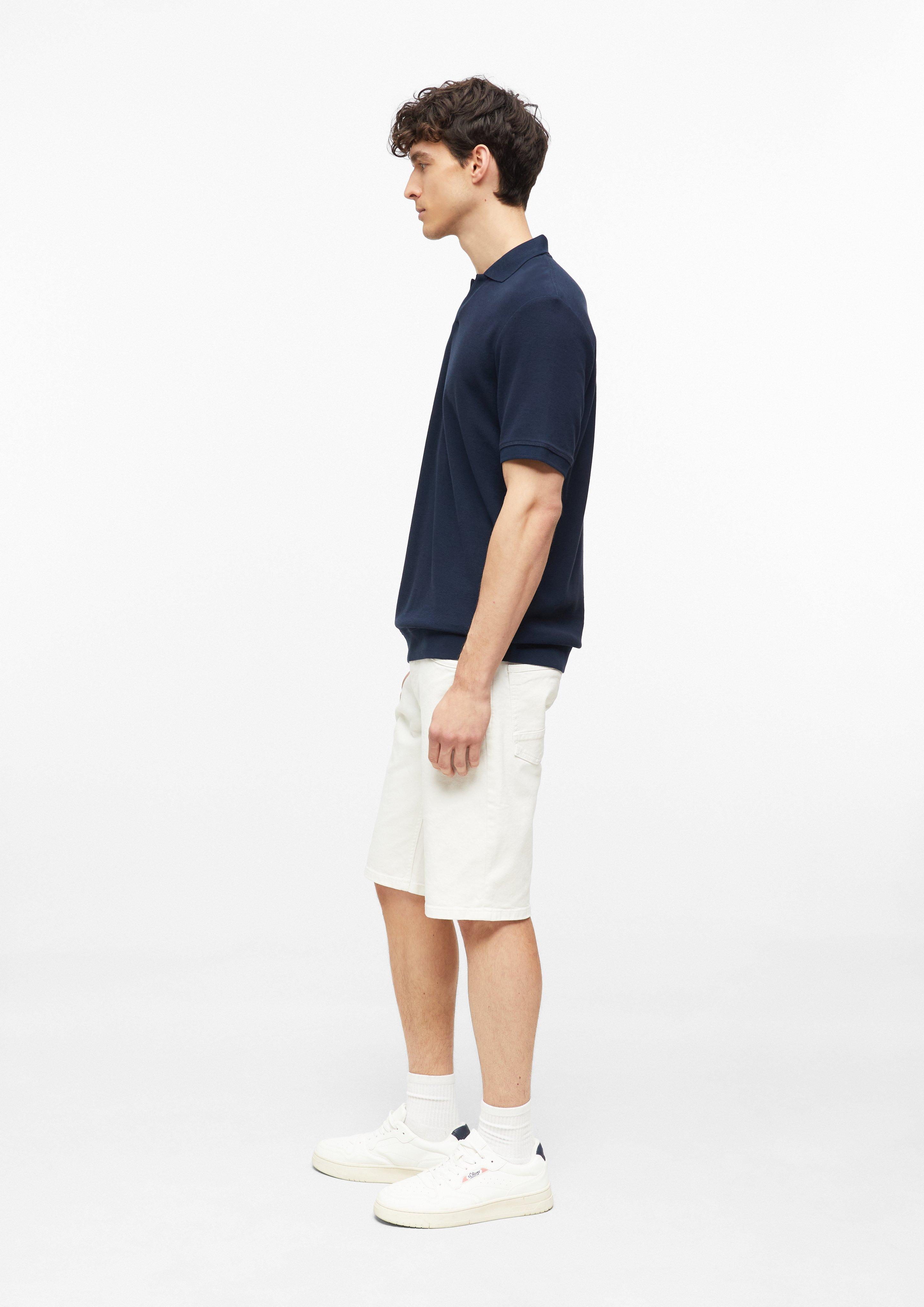 Heren Poloshirt in blauw van s.Oliver