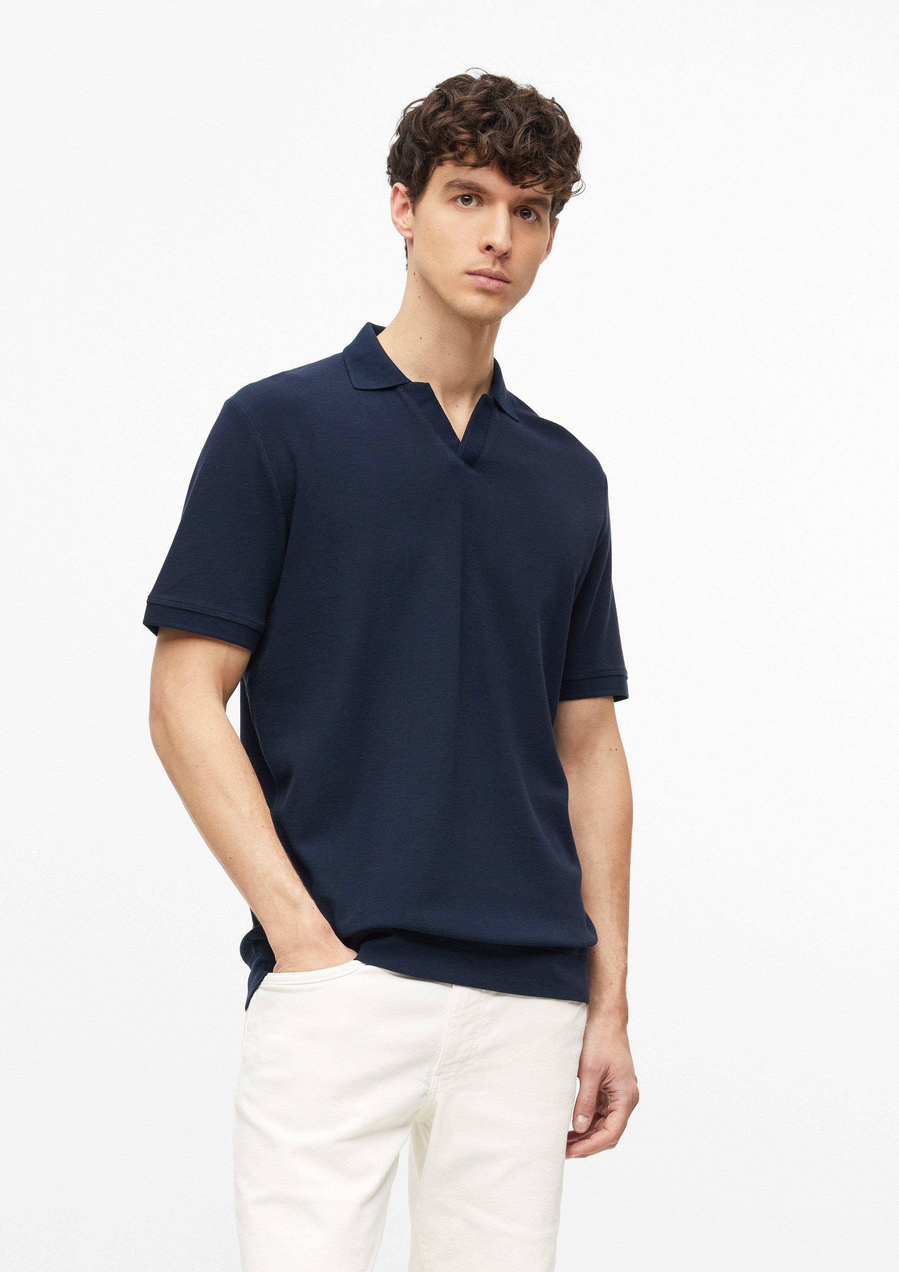Heren Poloshirt in blauw van s.Oliver