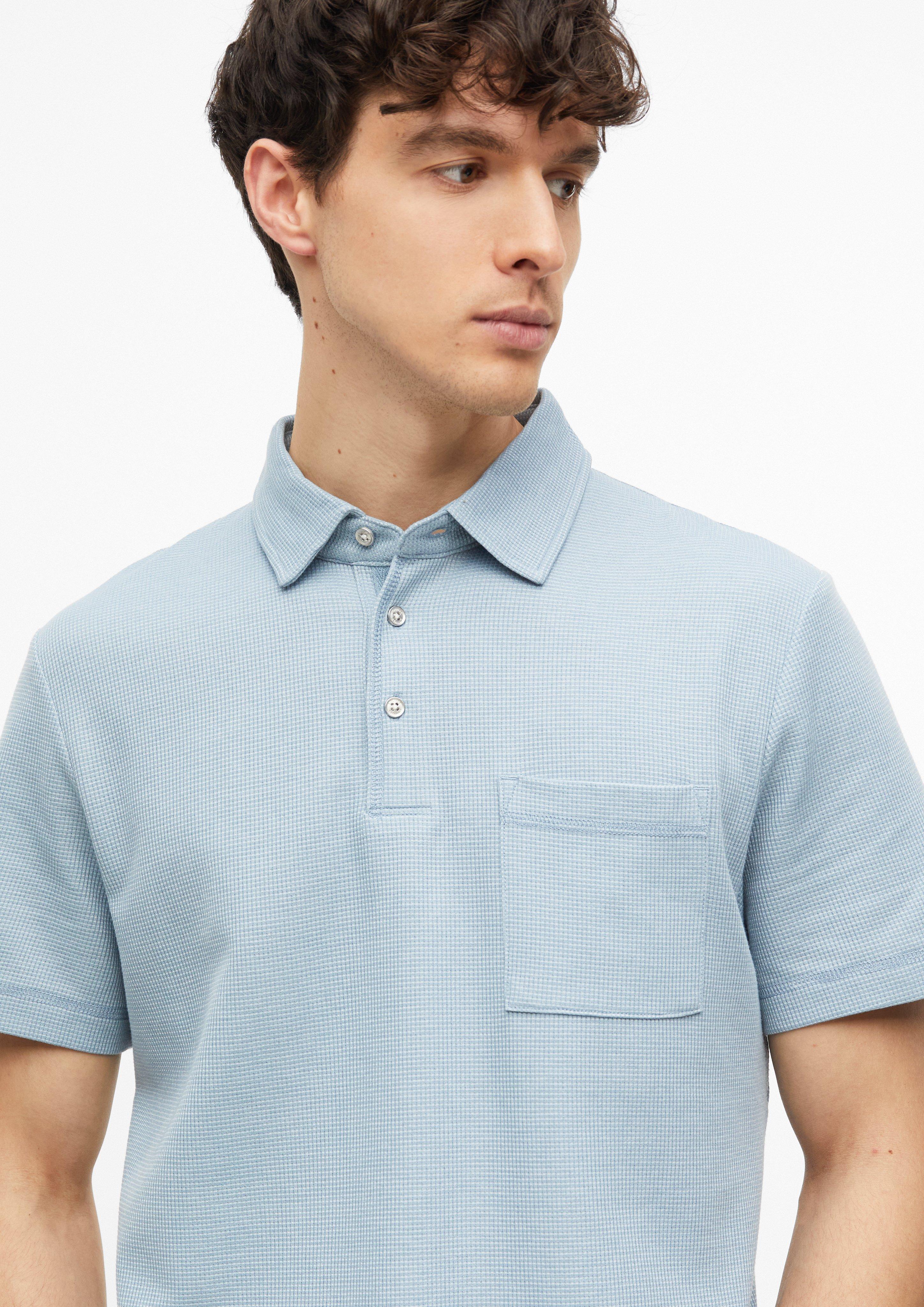 Herren Polo-Shirt in blau von s.Oliver