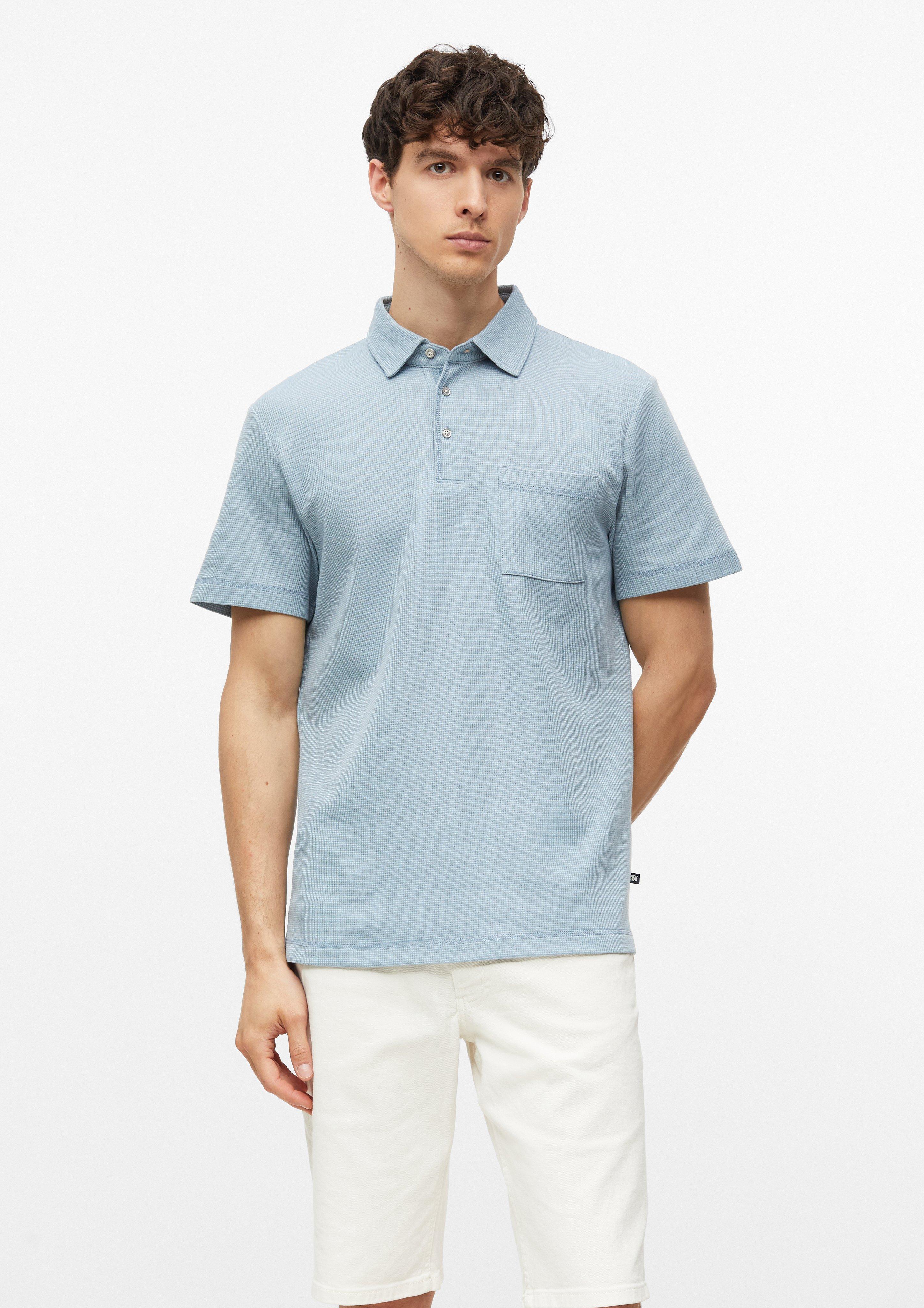 Hommes Polo sportif avec structure bicolore et poche de poitrine en  de s.Oliver