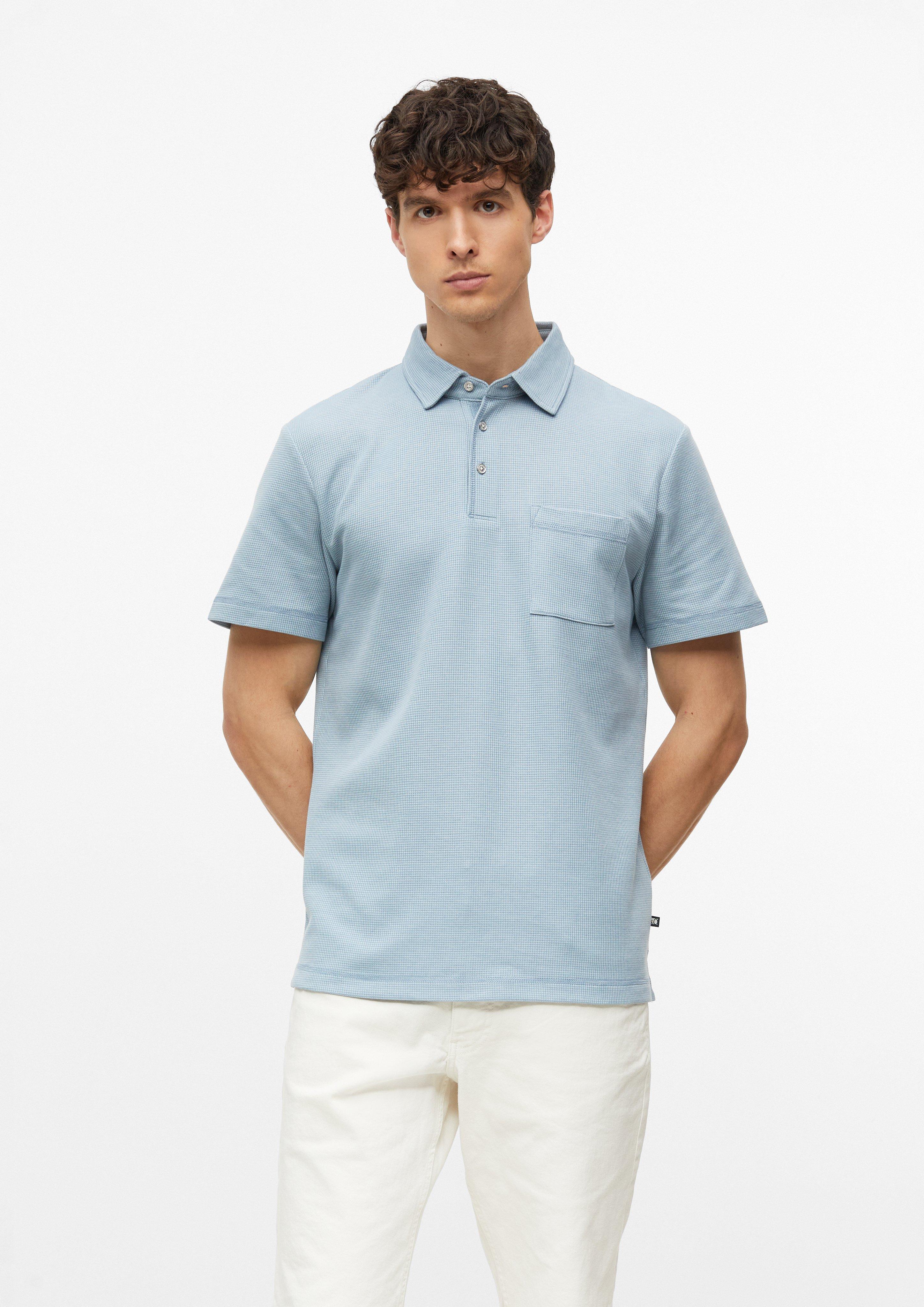 Herren Polo-Shirt in blau von s.Oliver