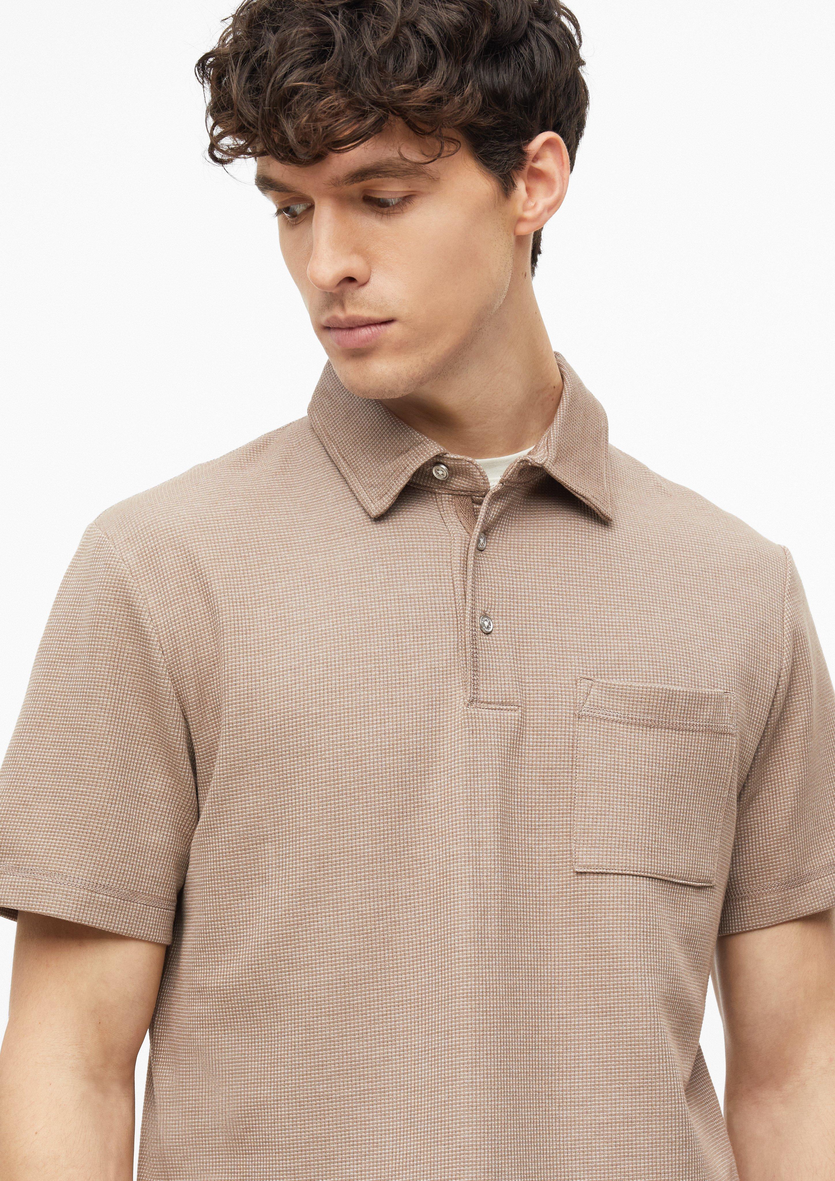 Men Polo shirt in brown by s.Oliver