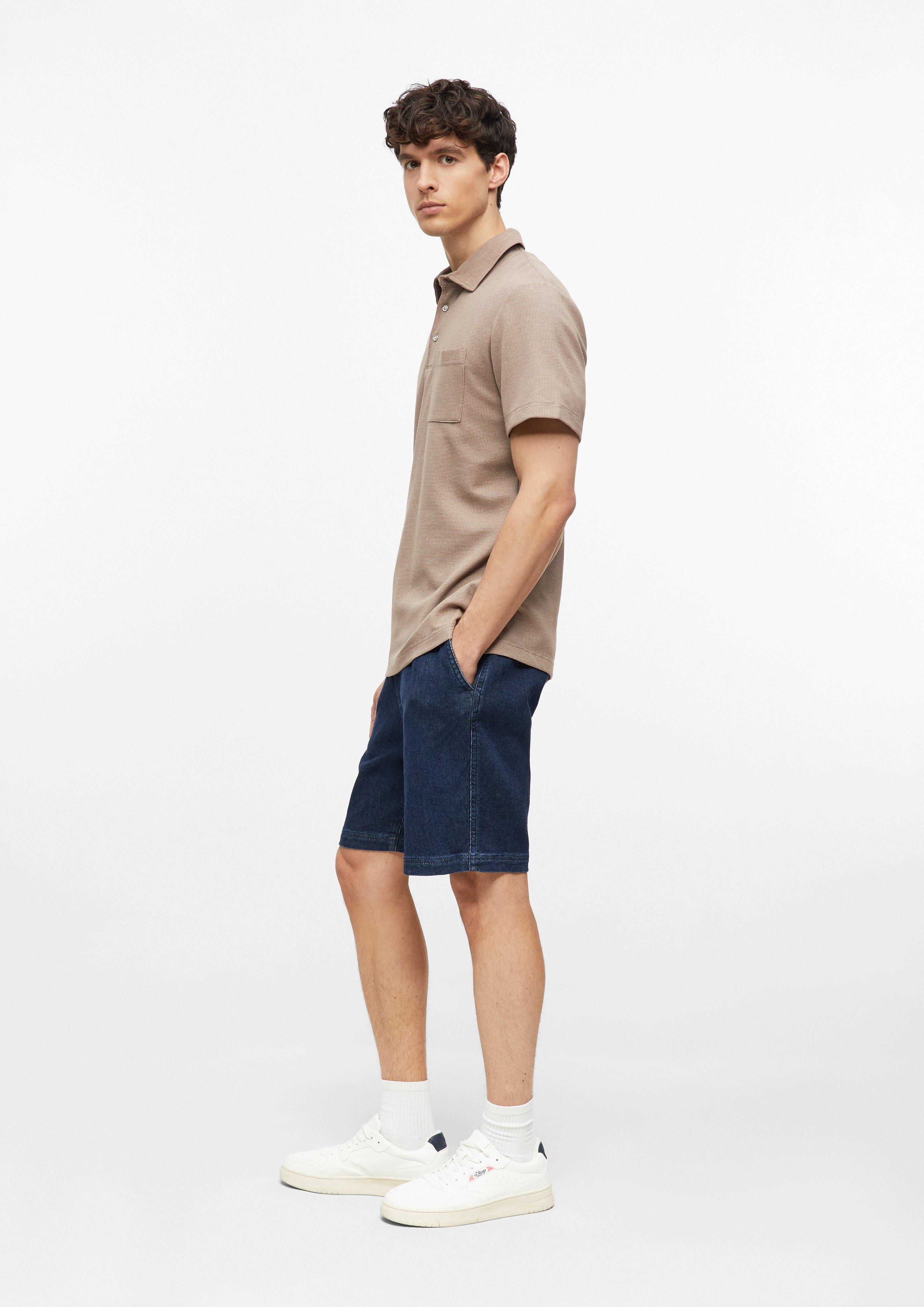 Men Polo shirt in brown by s.Oliver