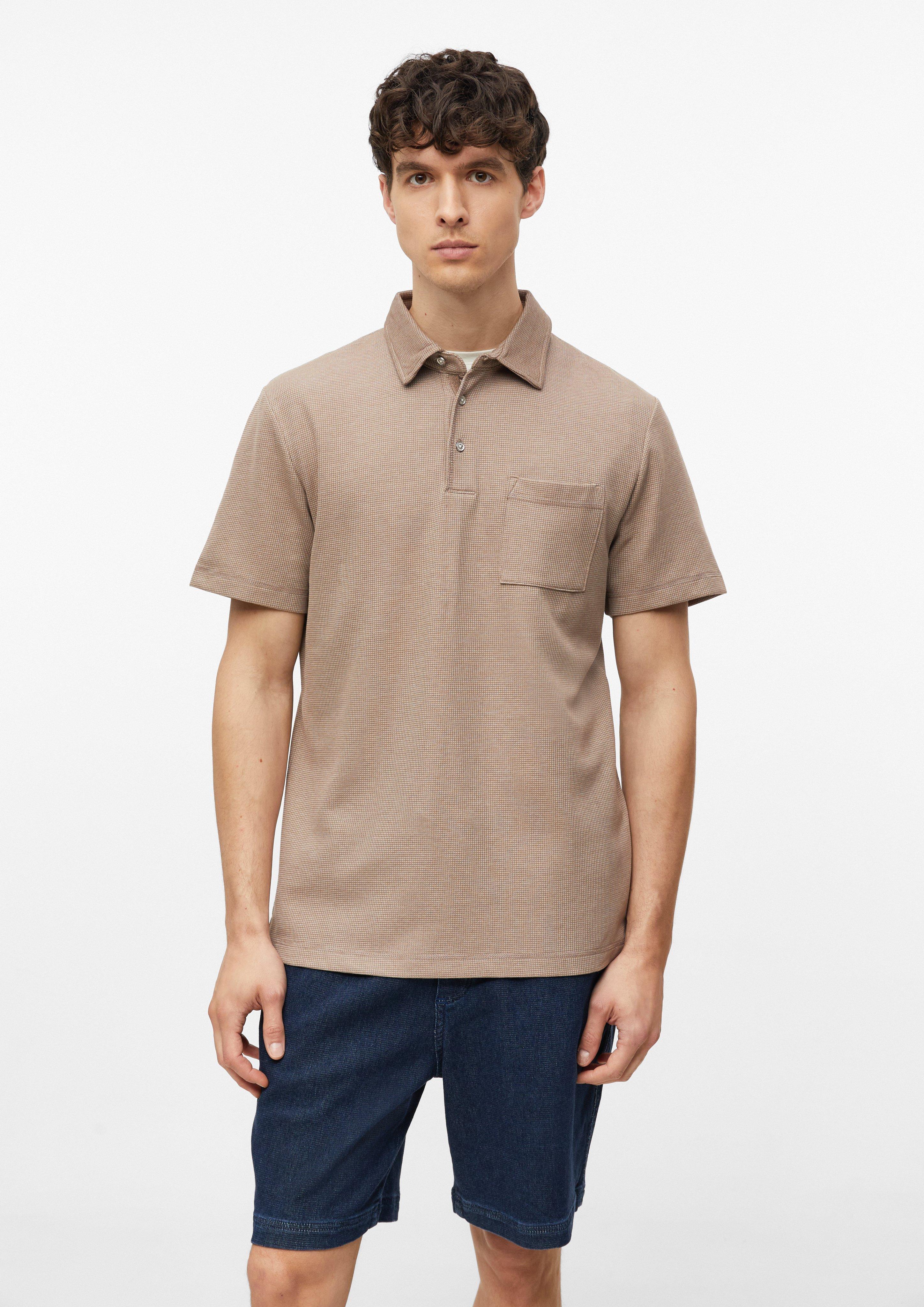 Heren Sportief poloshirt met tweekleurige structuur en borstzakje in  van s.Oliver