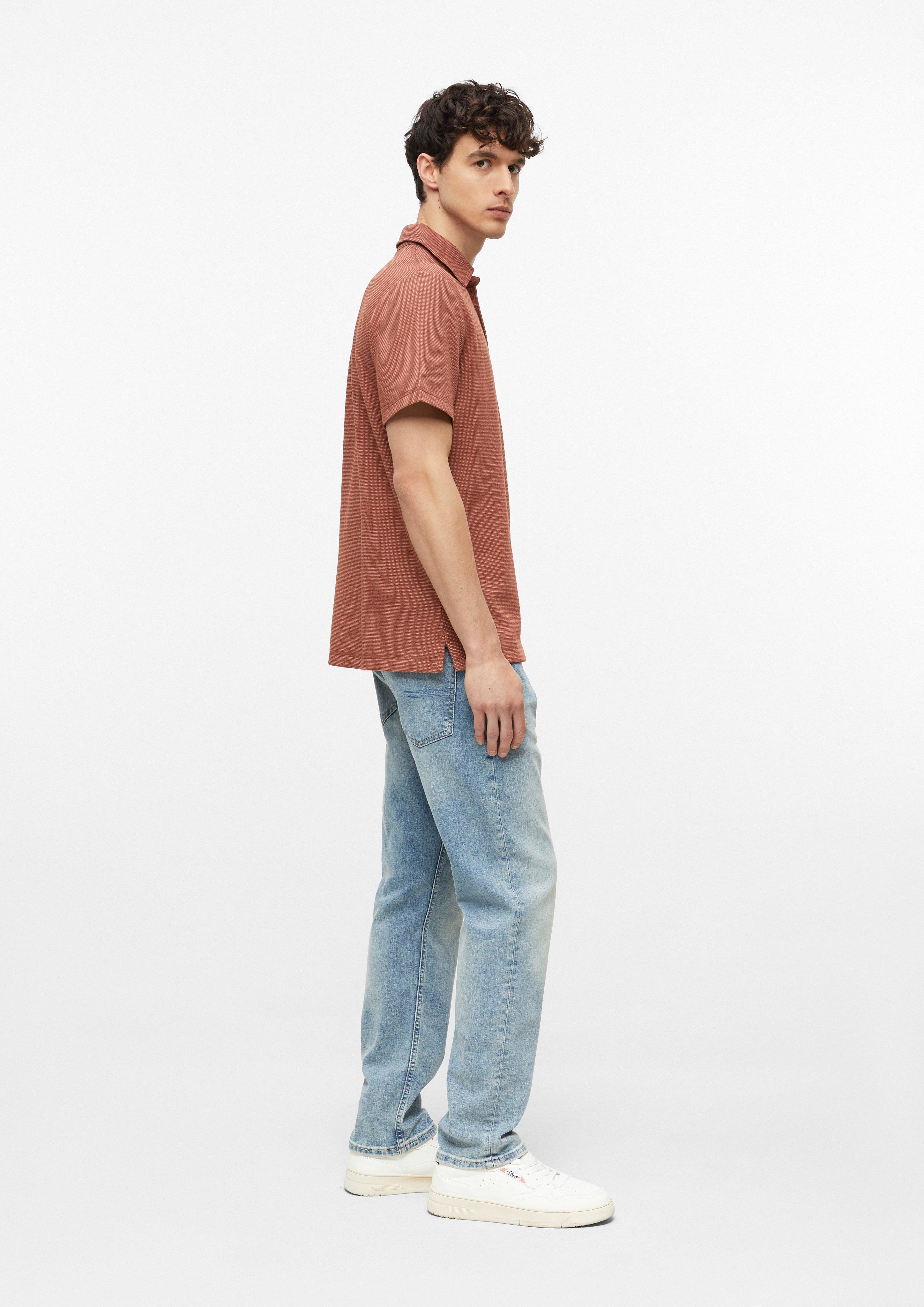 Men Polo Shirt in brown by s.Oliver