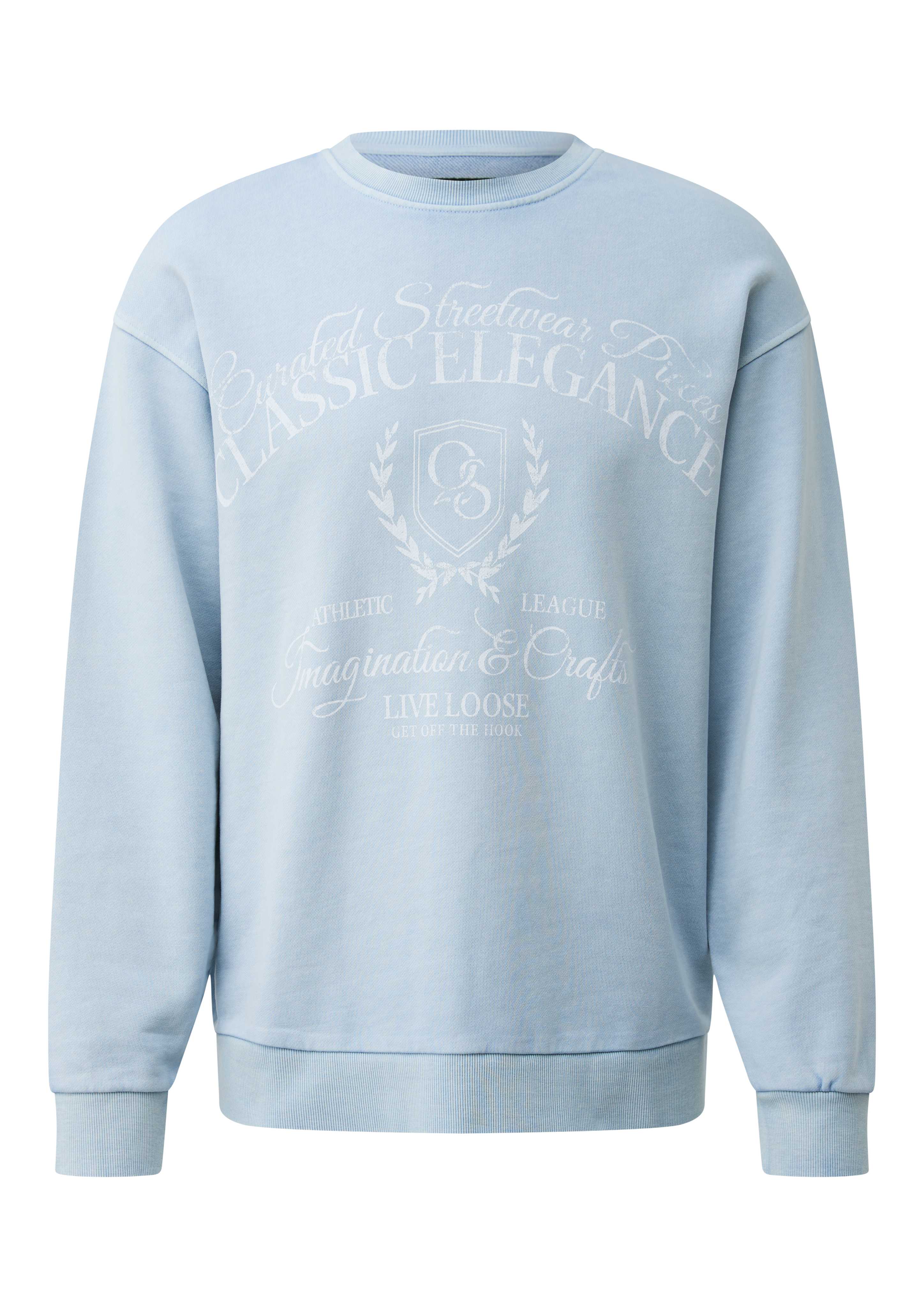 Gewaschenes Sweatshirt mit Print
