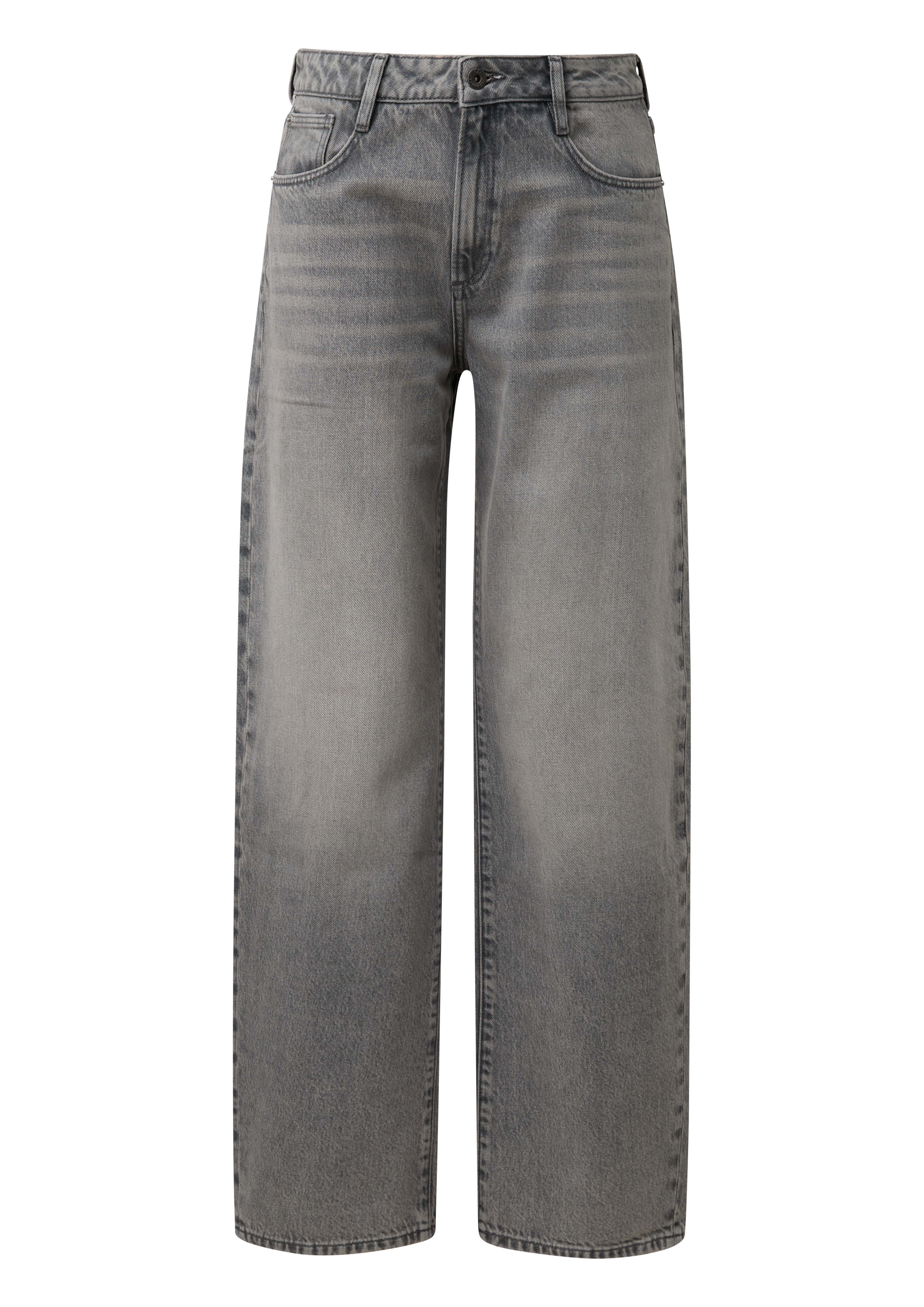 Qs Barrel-Jeans / Relaxed Fit / Mid Rise / Barrel Leg