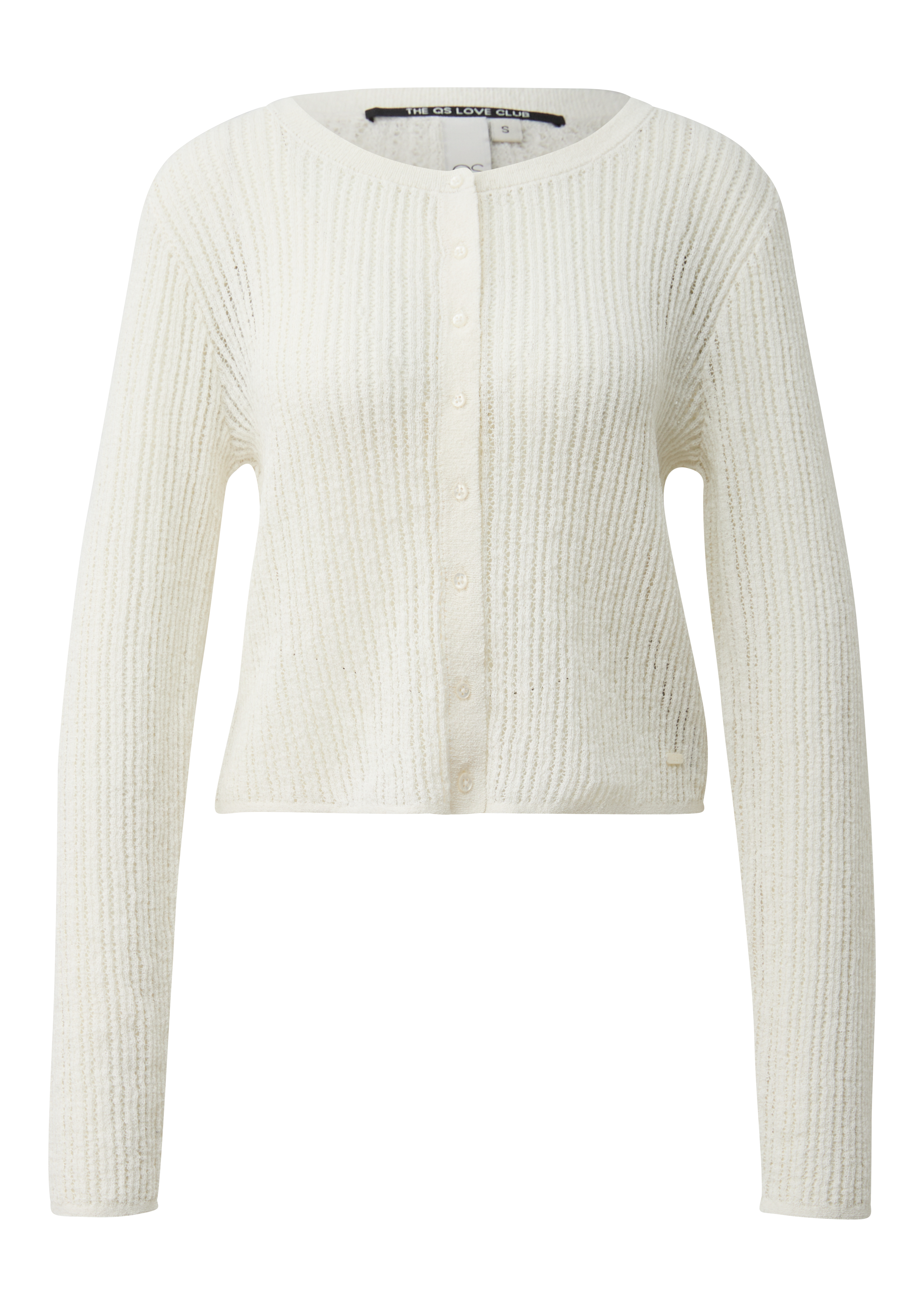 Strickjacke mit Ajourmuster