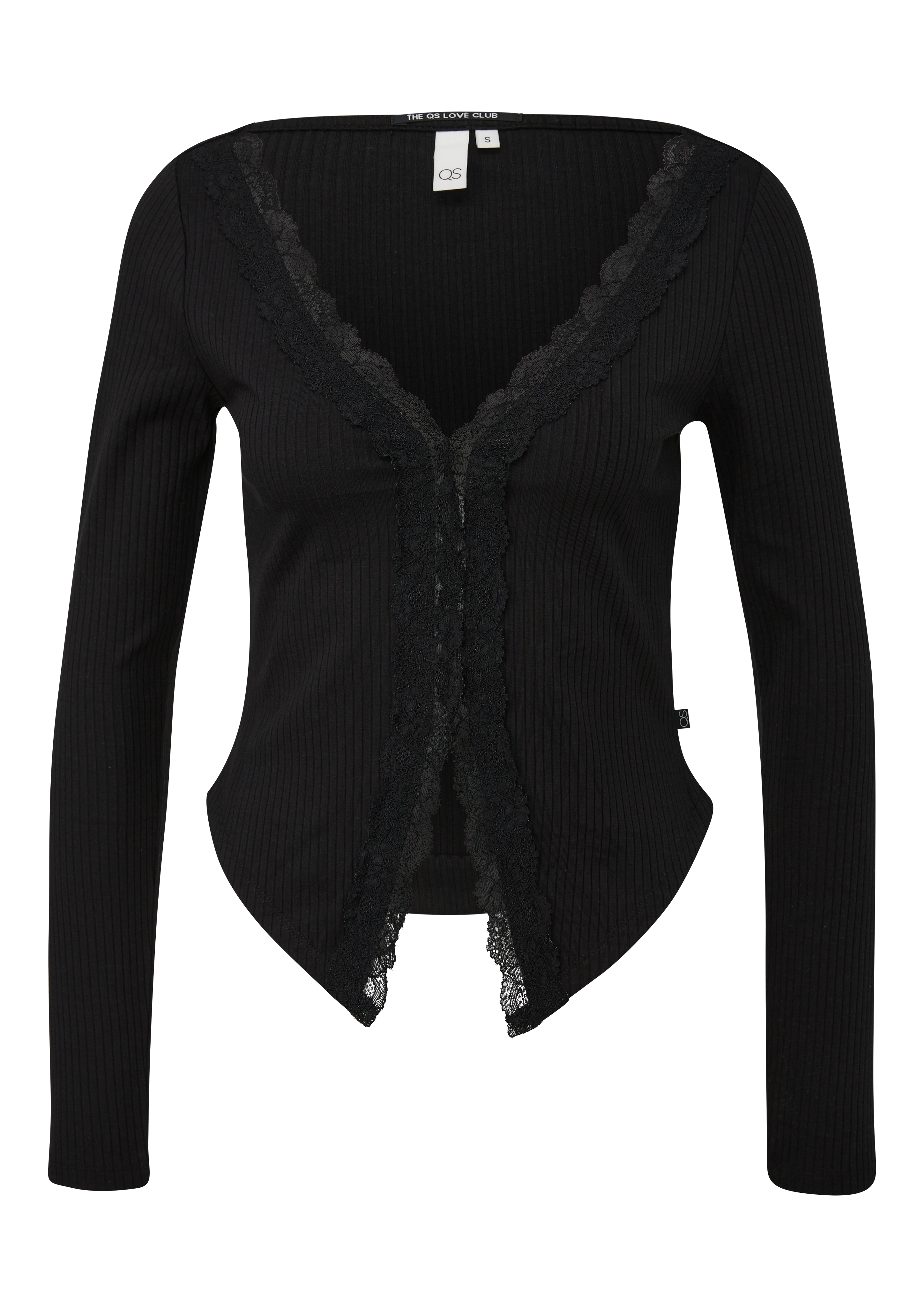Geribd shirt met kant