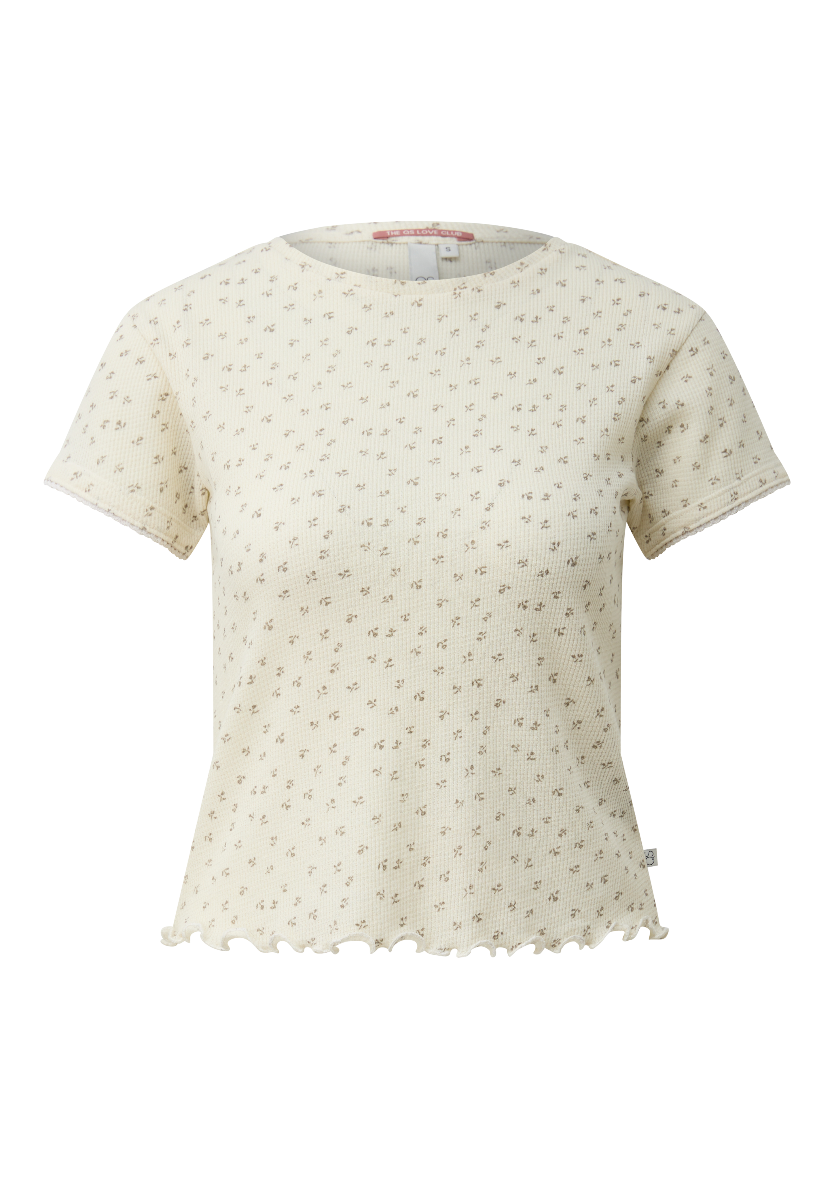 T-shirt met piquéstructuur