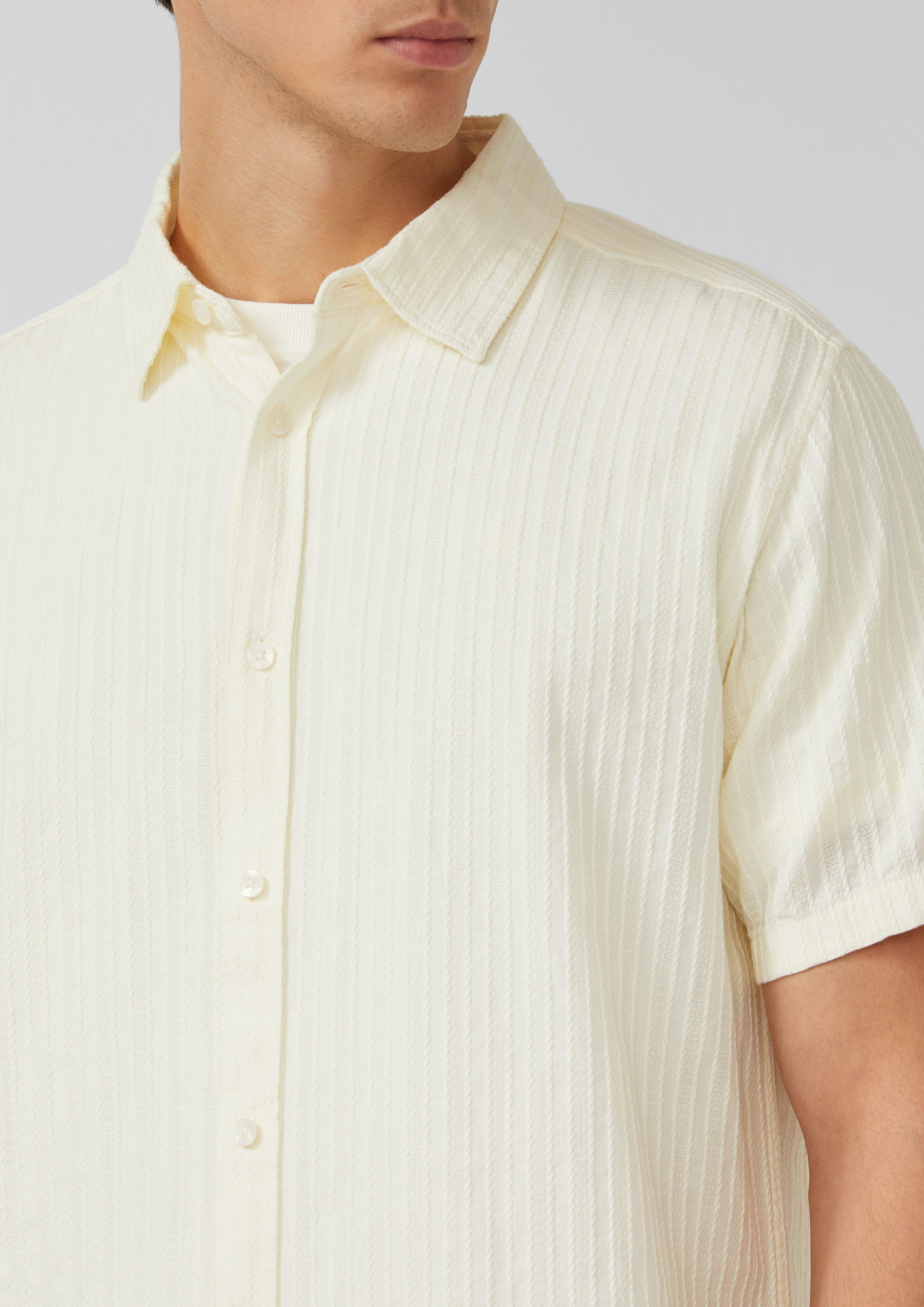 Thumbnail - Regular Fit: Kurzarmhemd mit Strukturstreifen