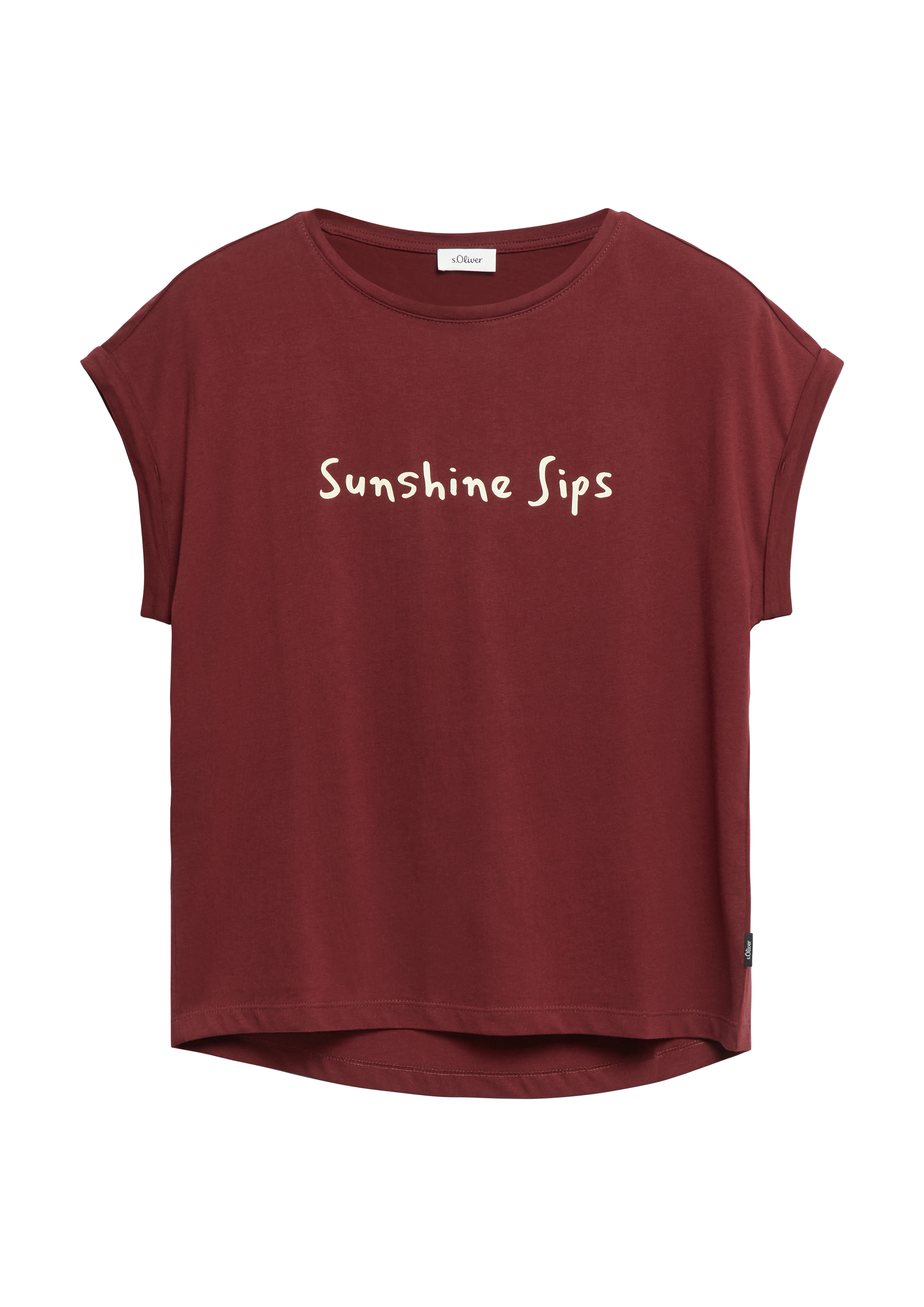 s.Oliver Baumwoll-T-Shirt Mit Frontprint