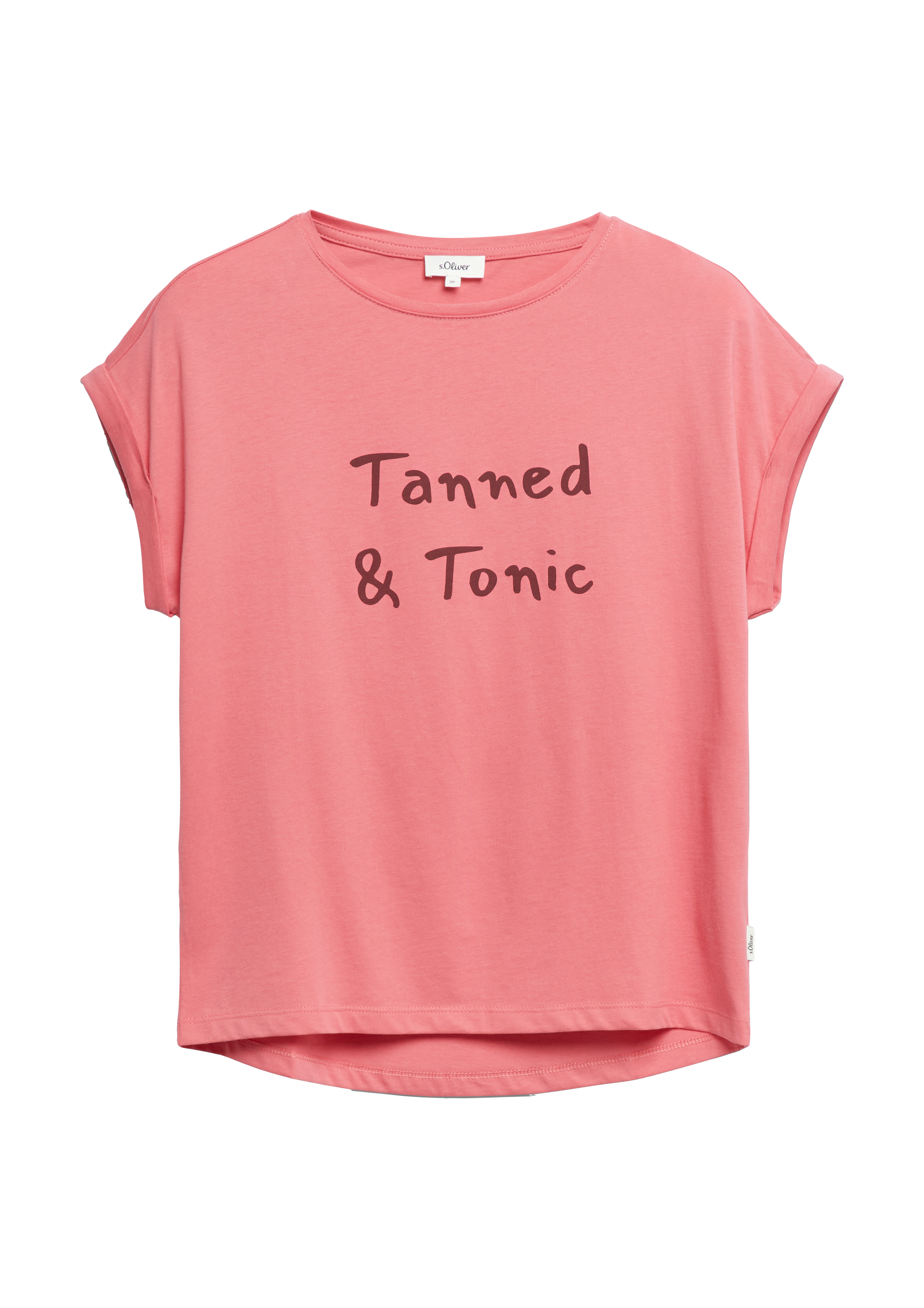 s.Oliver Baumwoll-T-Shirt Mit Frontprint
