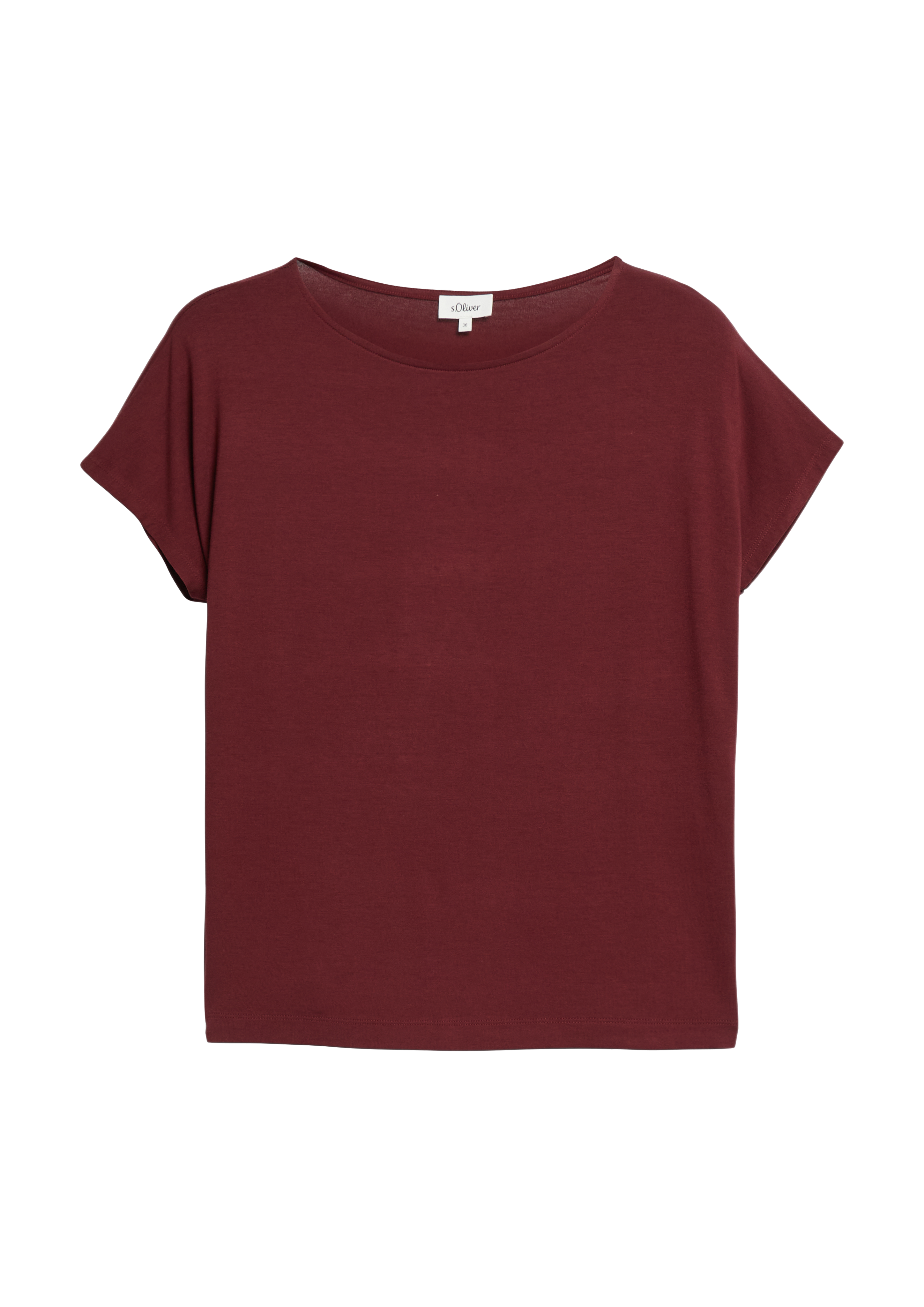 Soepel vallend jersey shirt met schouders