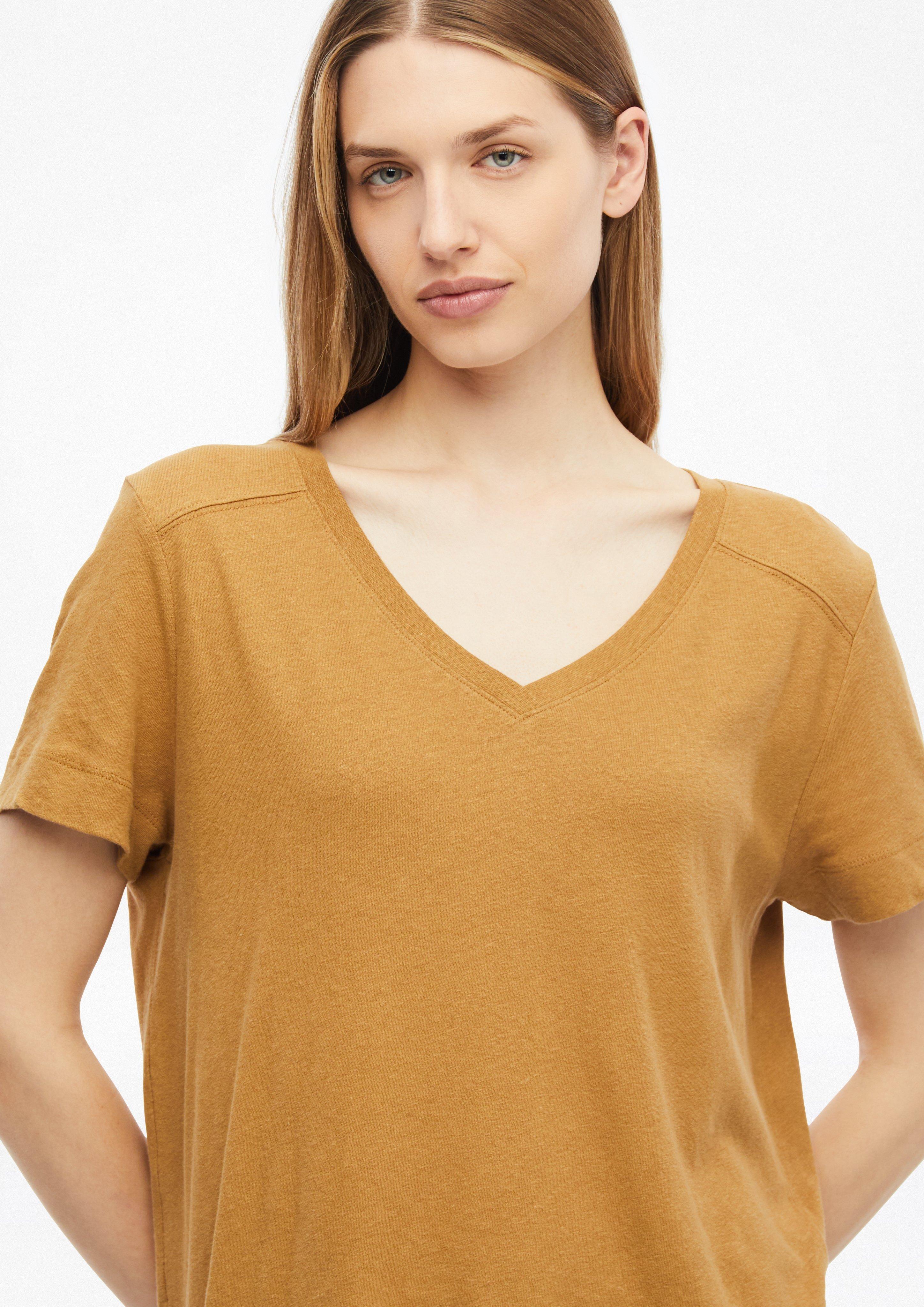 Dames T-shirt in geel van s.Oliver