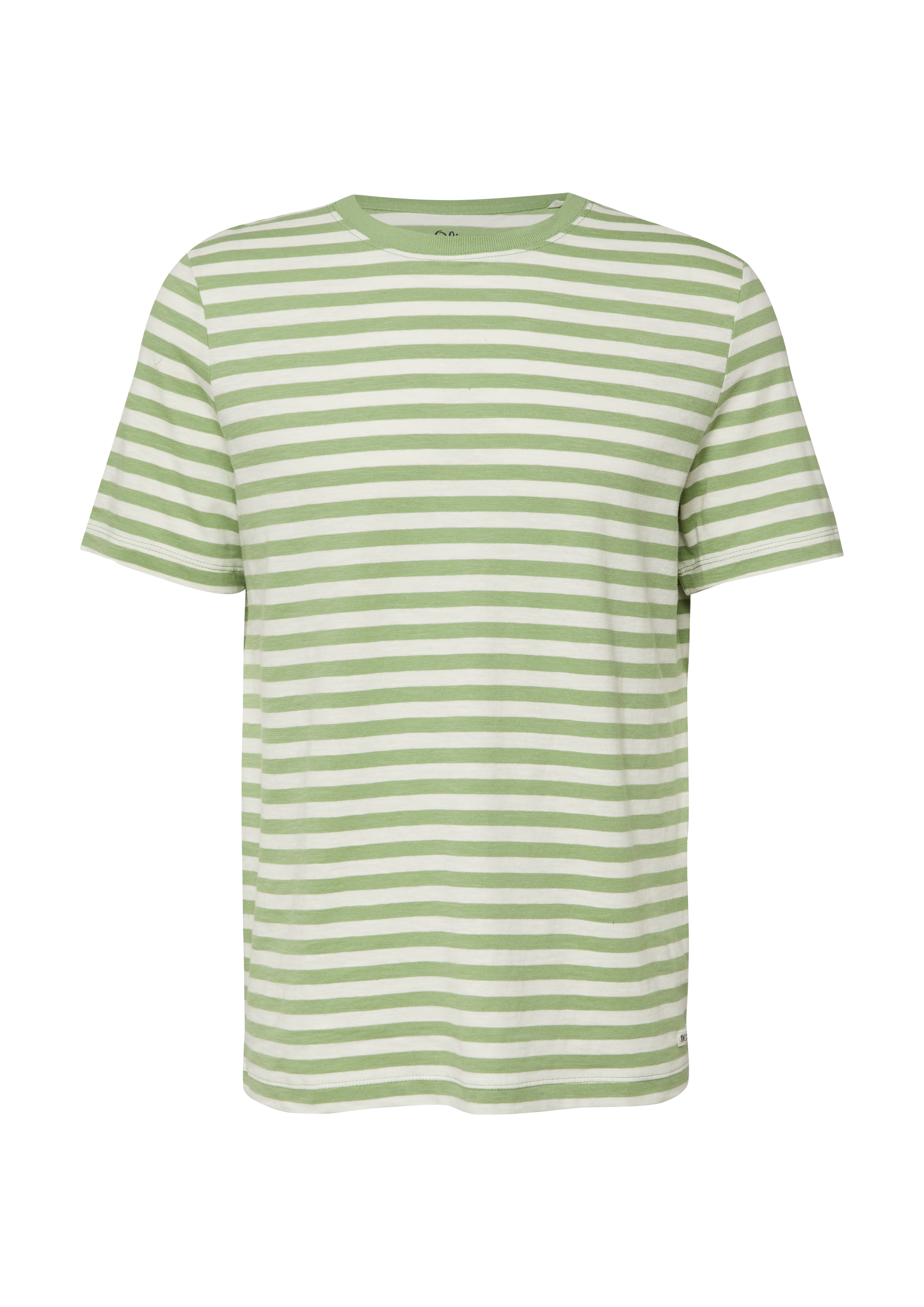 s.Oliver Gestreiftes T-Shirt In Flammgarnstruktur