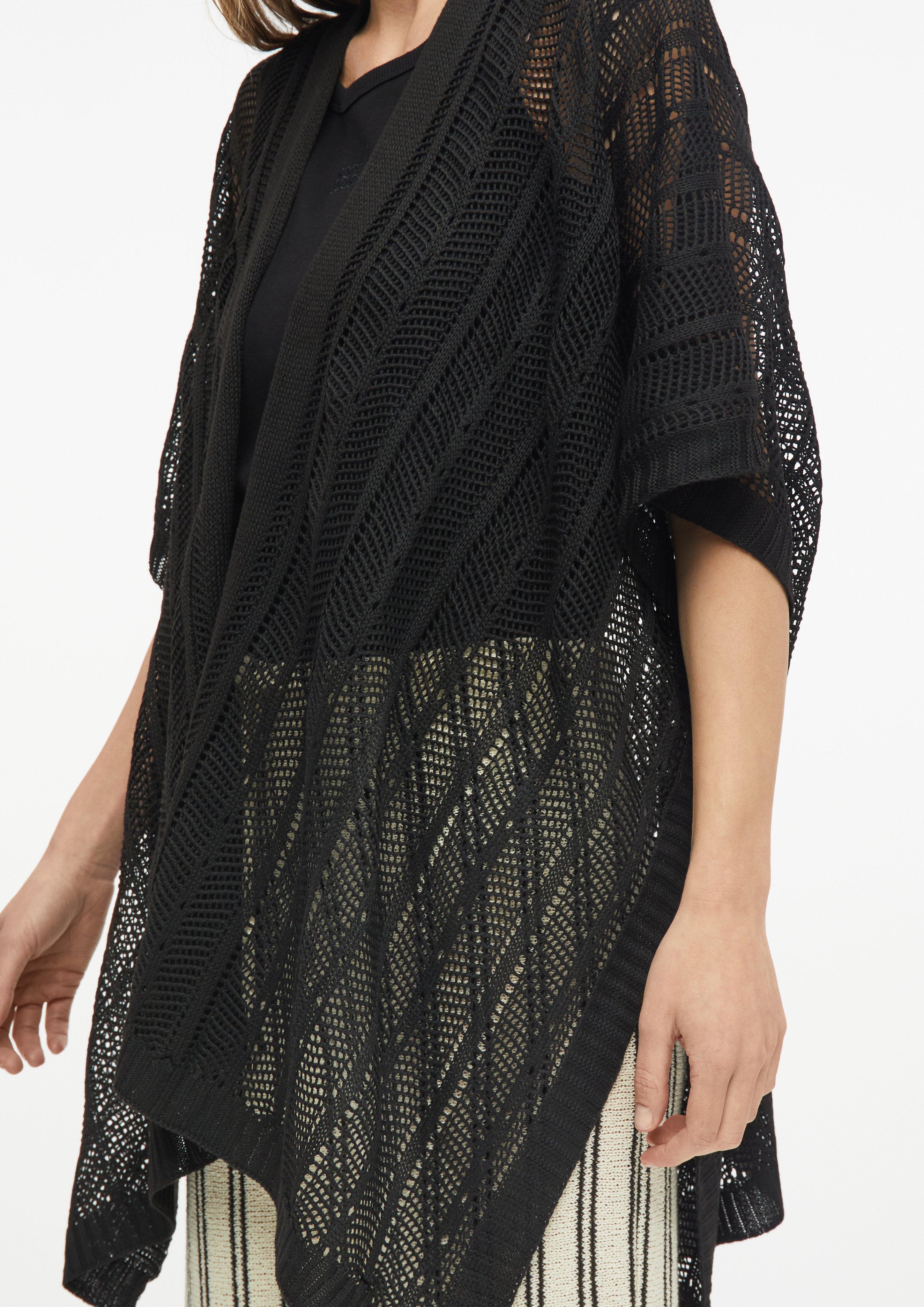 Femmes Poncho d'intérieur en noir de s.Oliver