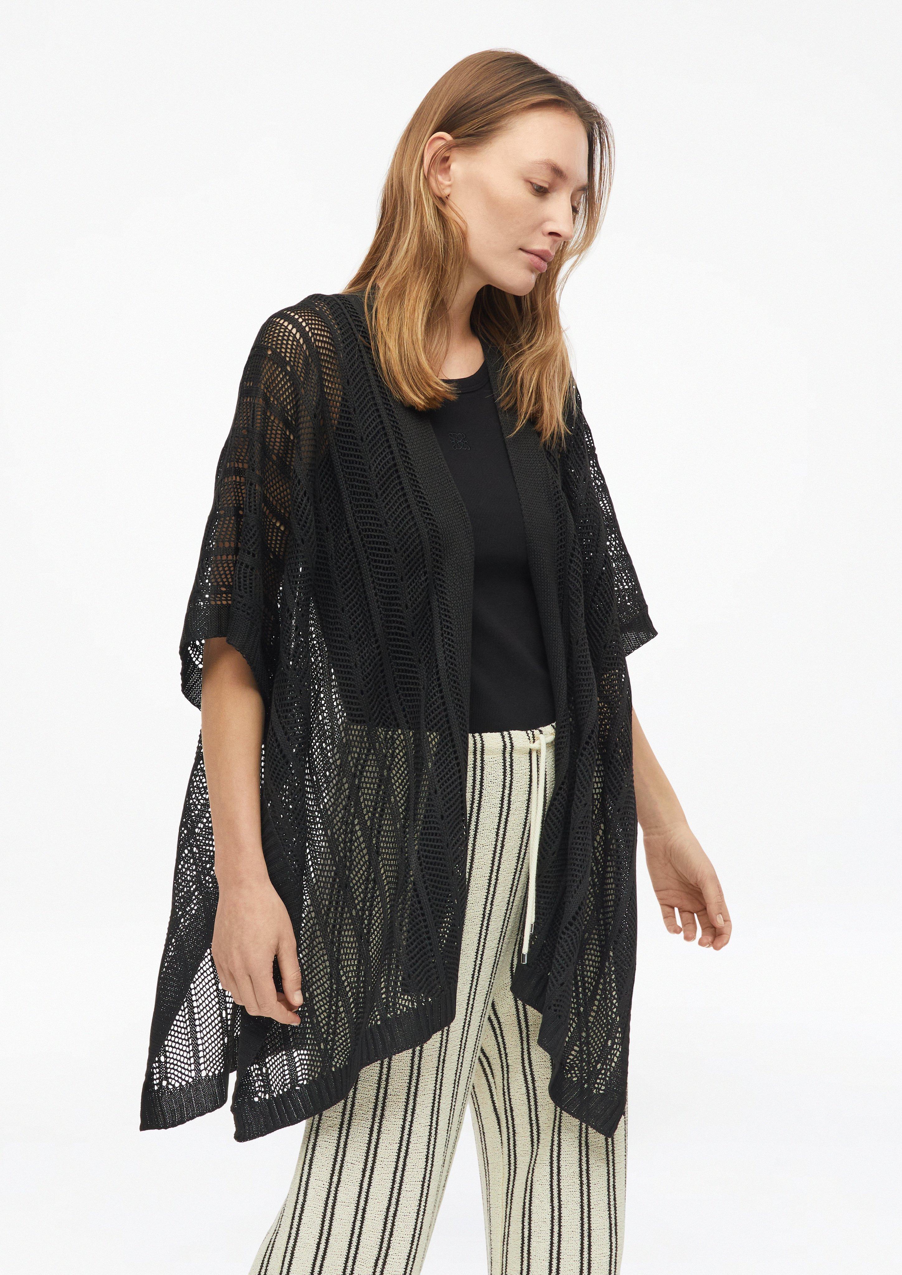 Femmes Poncho d'intérieur en noir de s.Oliver