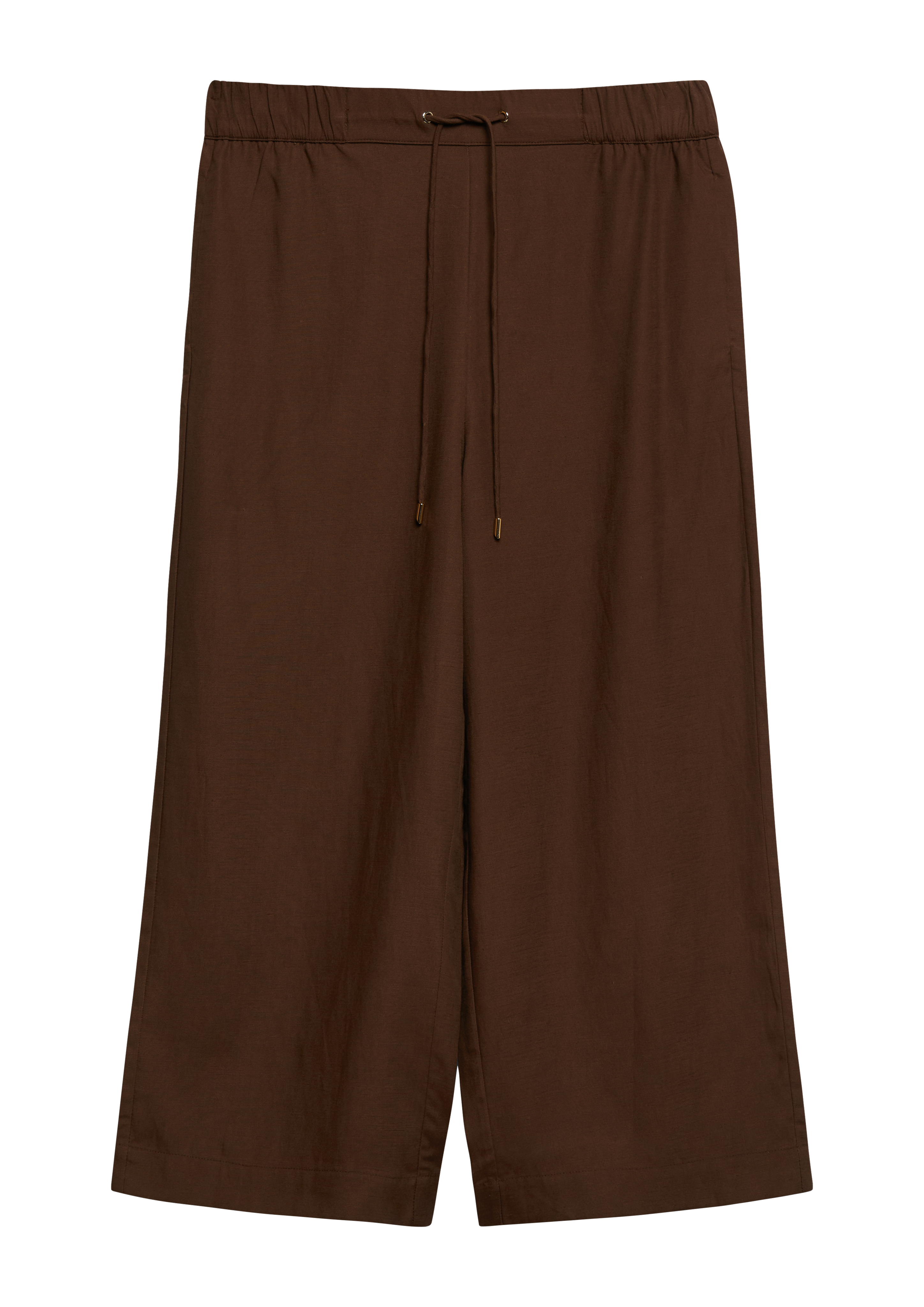Broek met elastische tailleband en steekzakken