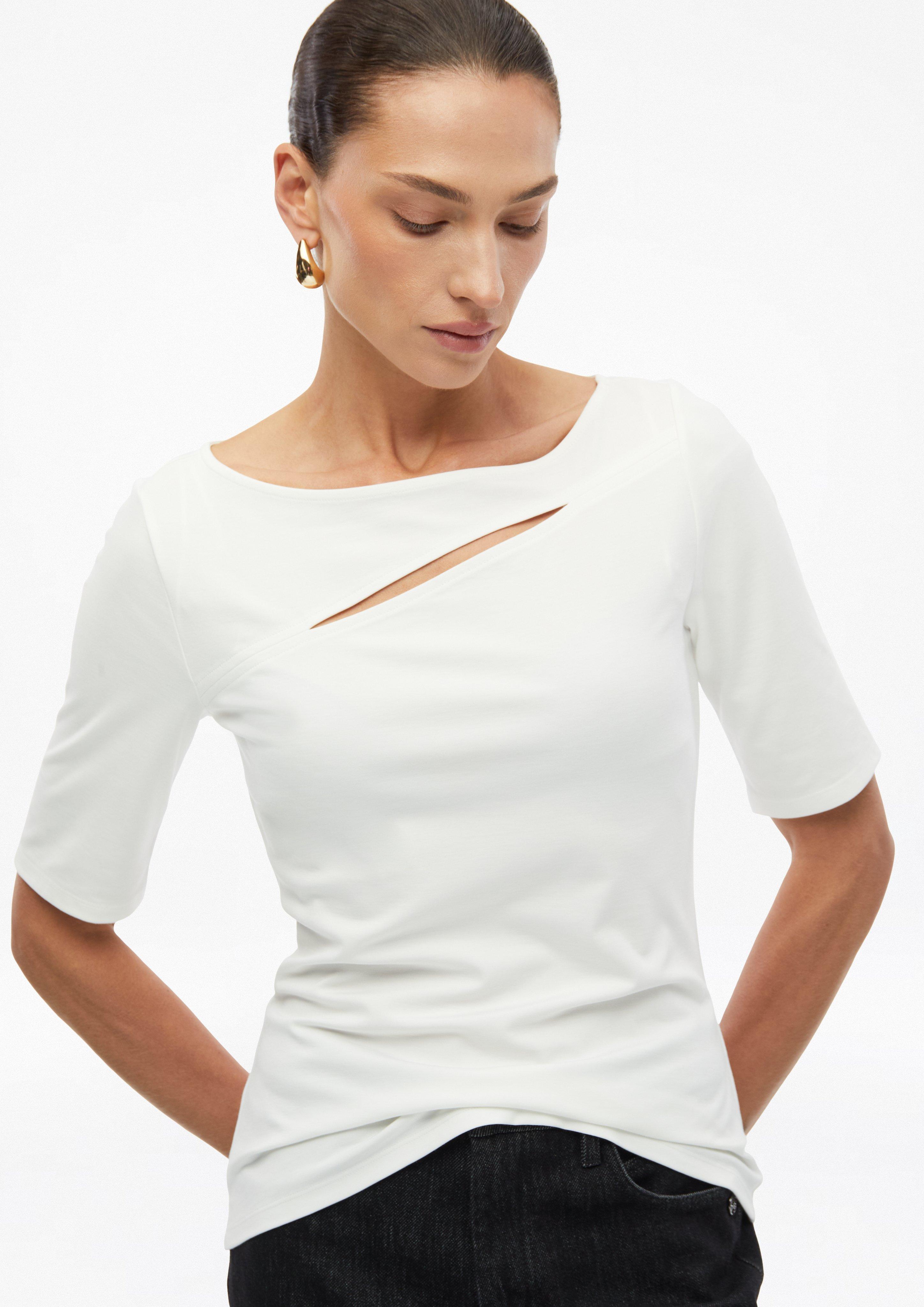 Femmes T-shirt en crème de s.Oliver BLACK LABEL